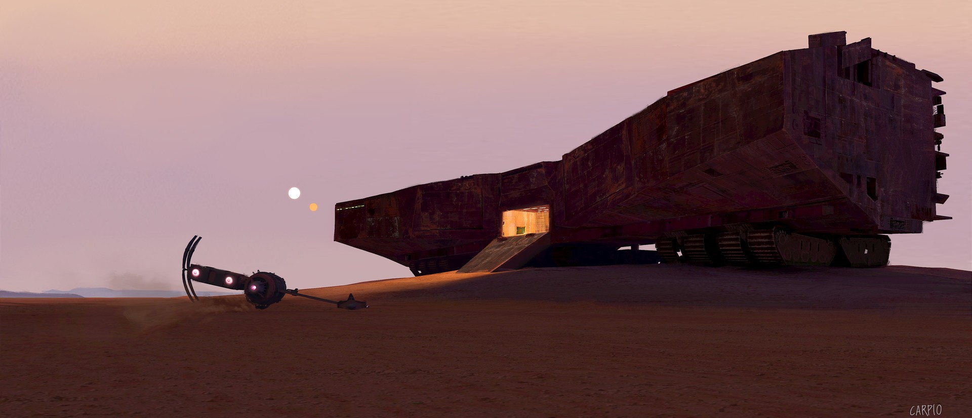 Science Fiction Vehicle Star Wars Tatooine 1920x826