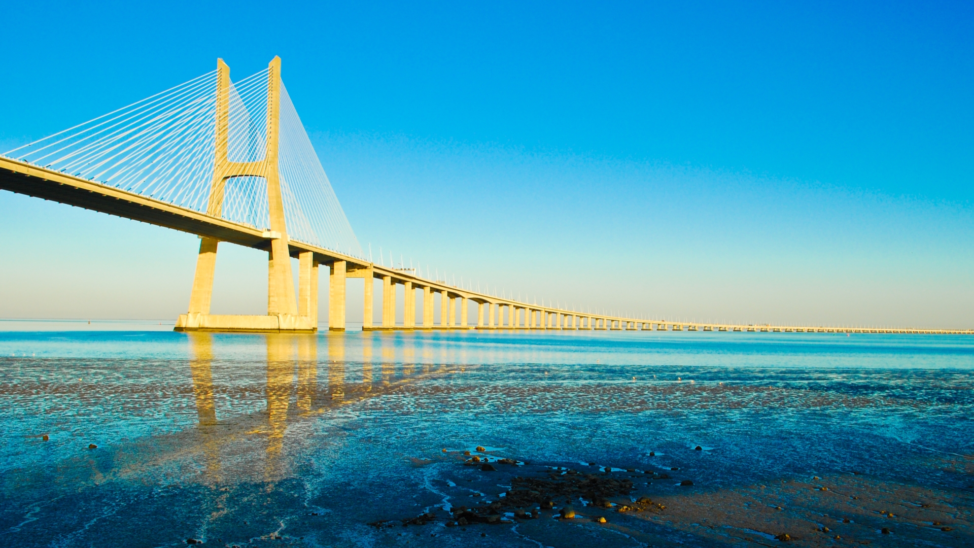 Man Made Vasco Da Gama Bridge 1920x1080