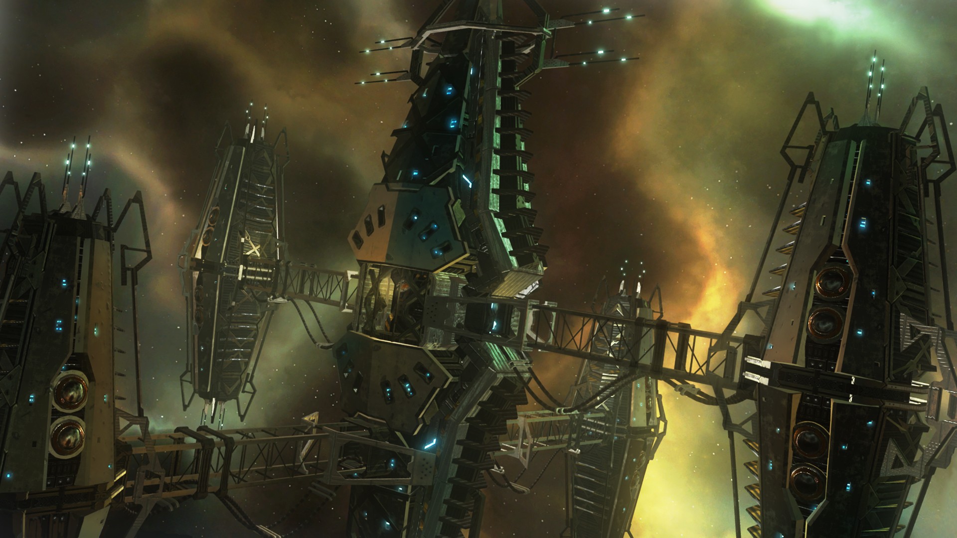 Starpoint Gemini Warlords Digital Art Video Games Science Fiction Spacestation 1920x1080