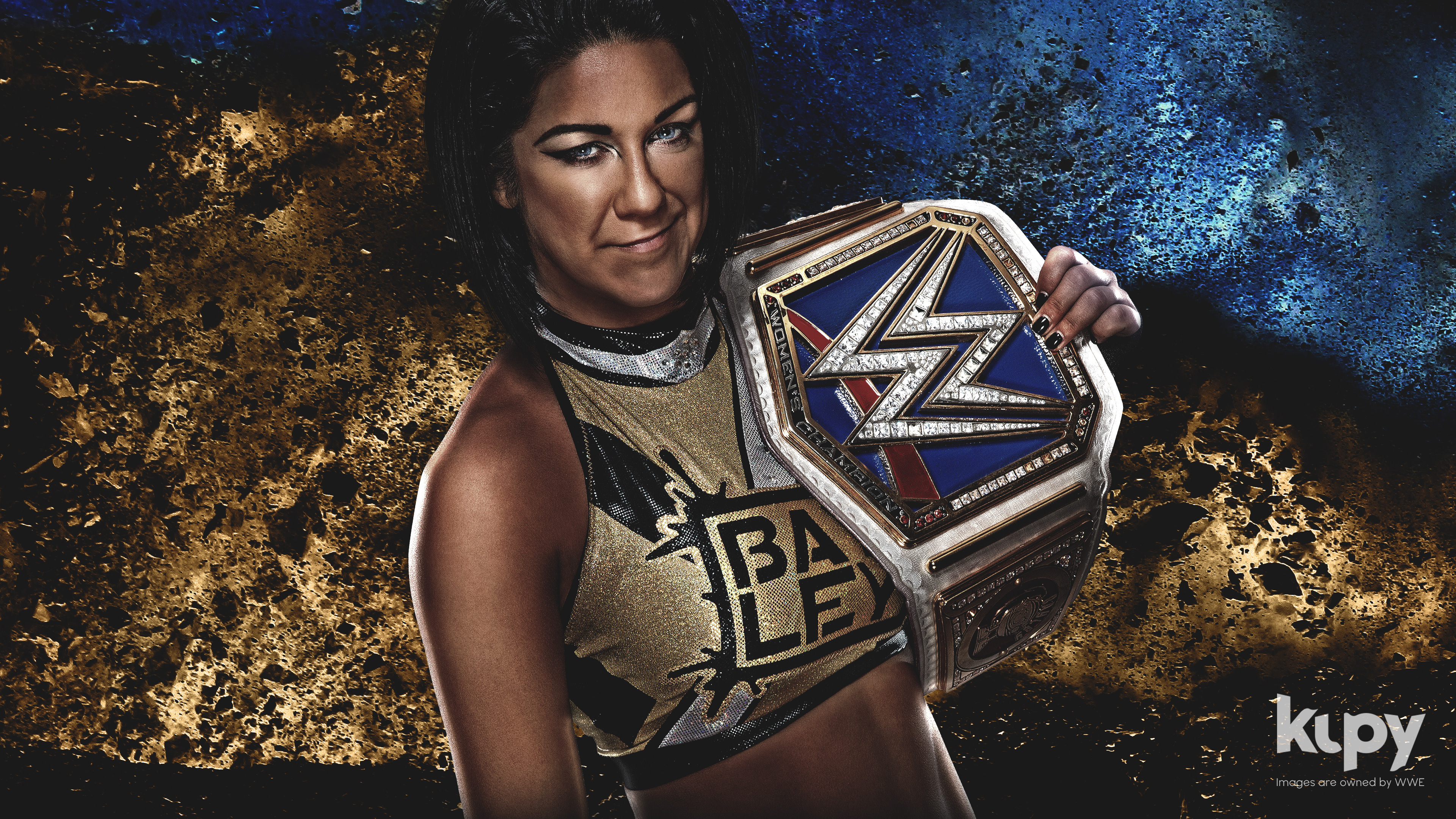 Bayley WWE Womens Wrestling Wwe Champion Wrestling Kupy Hugger Smackdown Screw All Of You 3840x2160