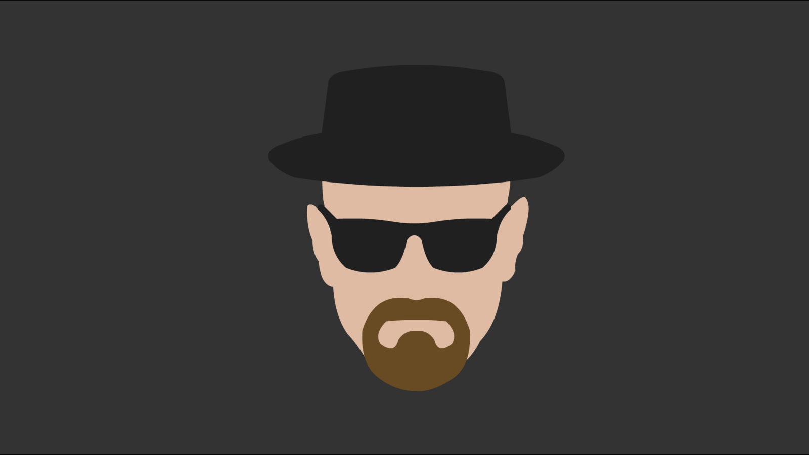 Simple Background Heisenberg Artwork Breaking Bad Tv Series 1600x900