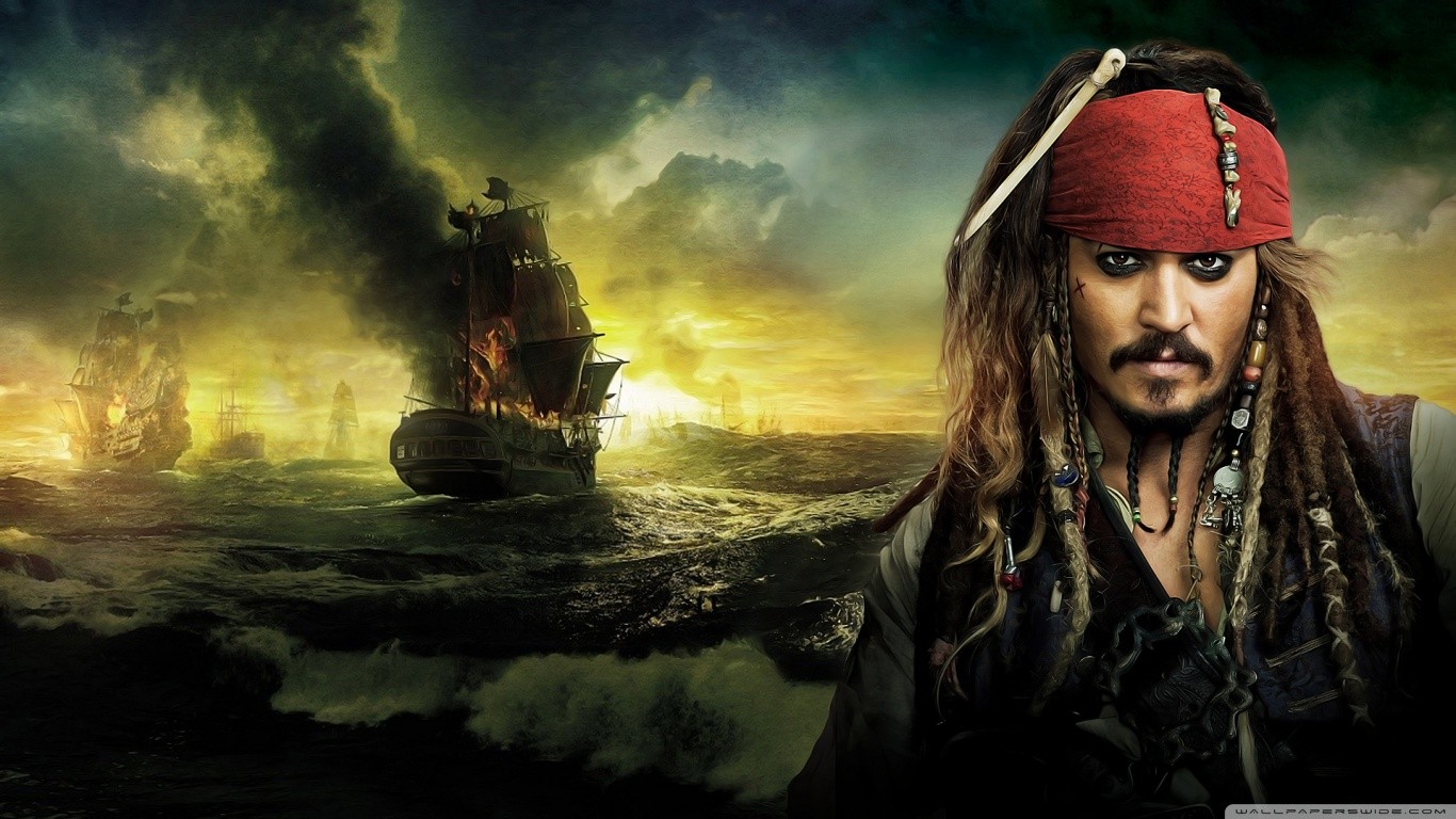 Pirates Of The Caribbean Jack Sparrow Johnny Depp Movies Beards Pirates 1366x768