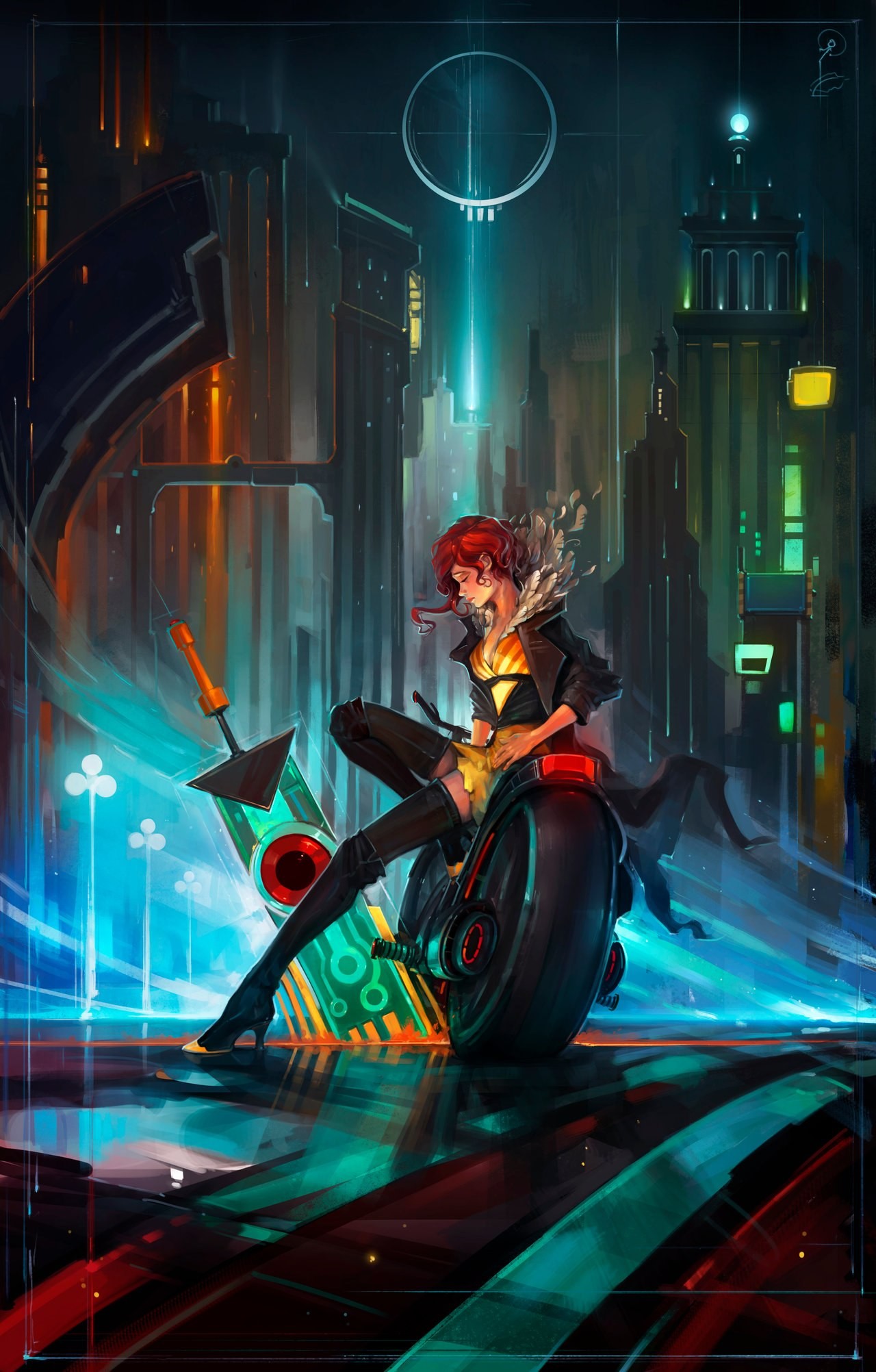 Transistor Video Games Artwork 1280x2004