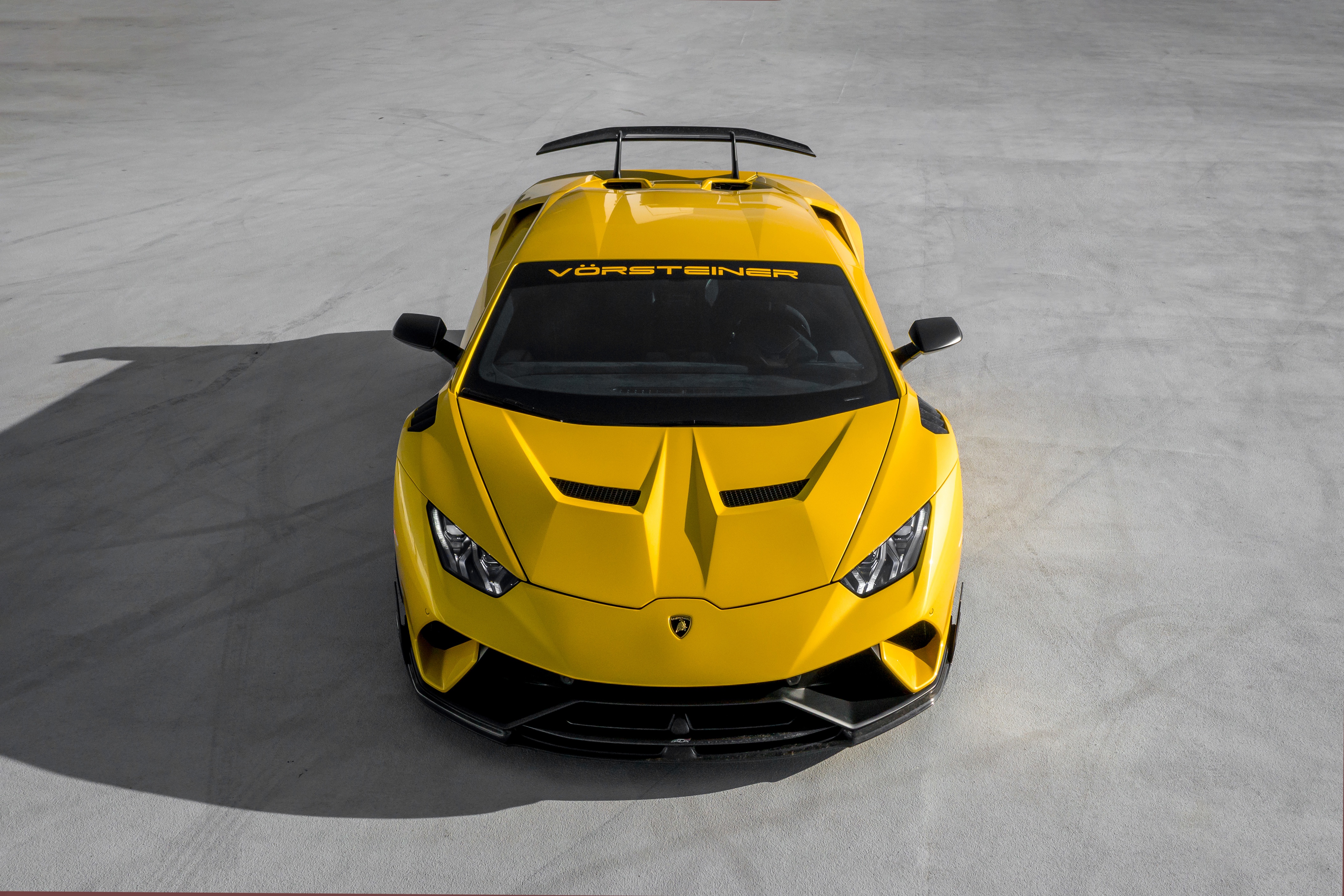 Yellow Cars Supercars Vehicle Lamborghini Lamborghini Huracan Vorsteiner 4354x2903