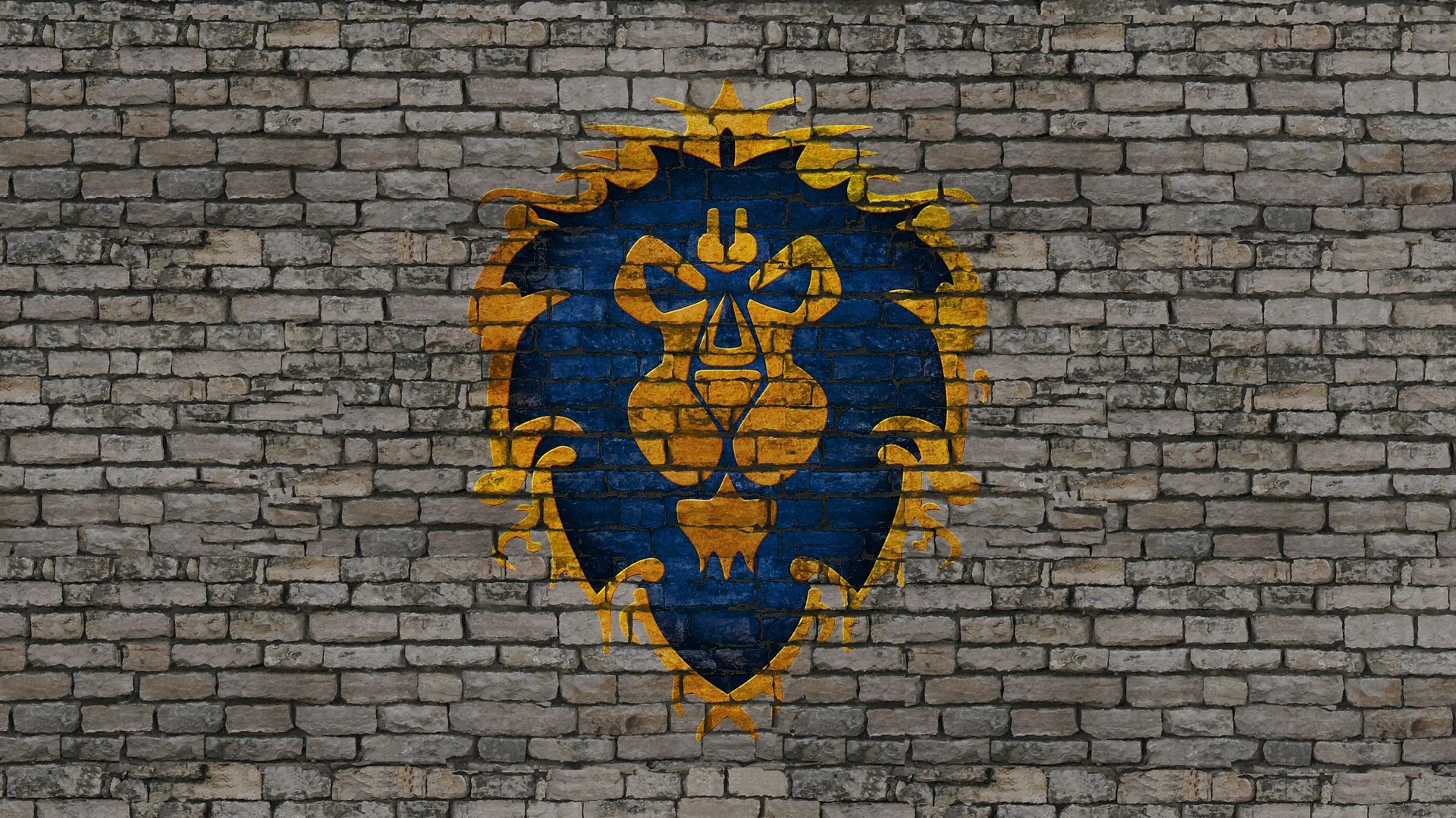World Of Warcraft Alliance Wall Logo Video Games 1920x1080