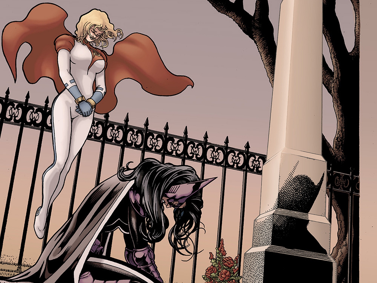 Power Girl Huntress DC Comics 1440x1079