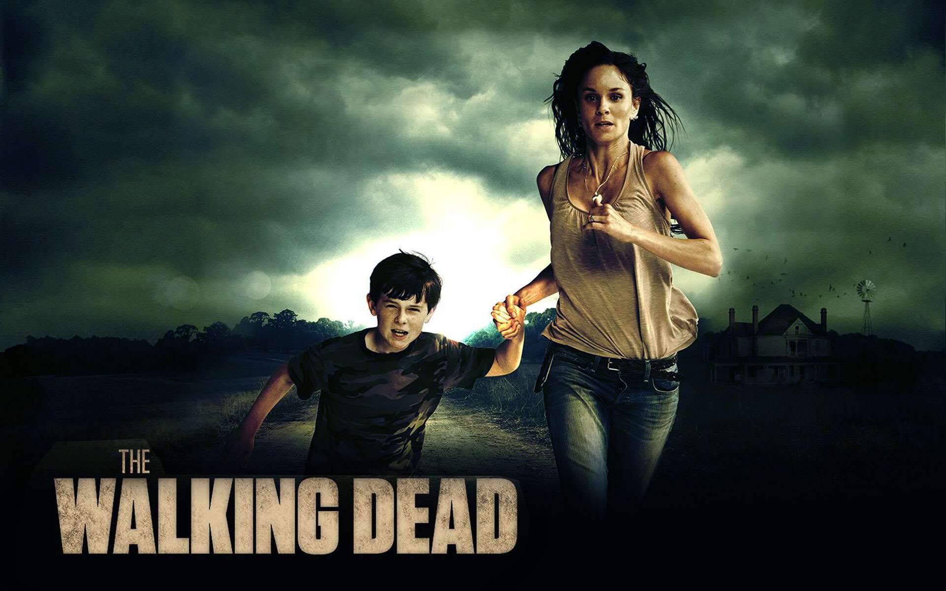 Sarah Wayne Callies Lori Grimes Chandler Riggs Carl Grimes 1920x1200