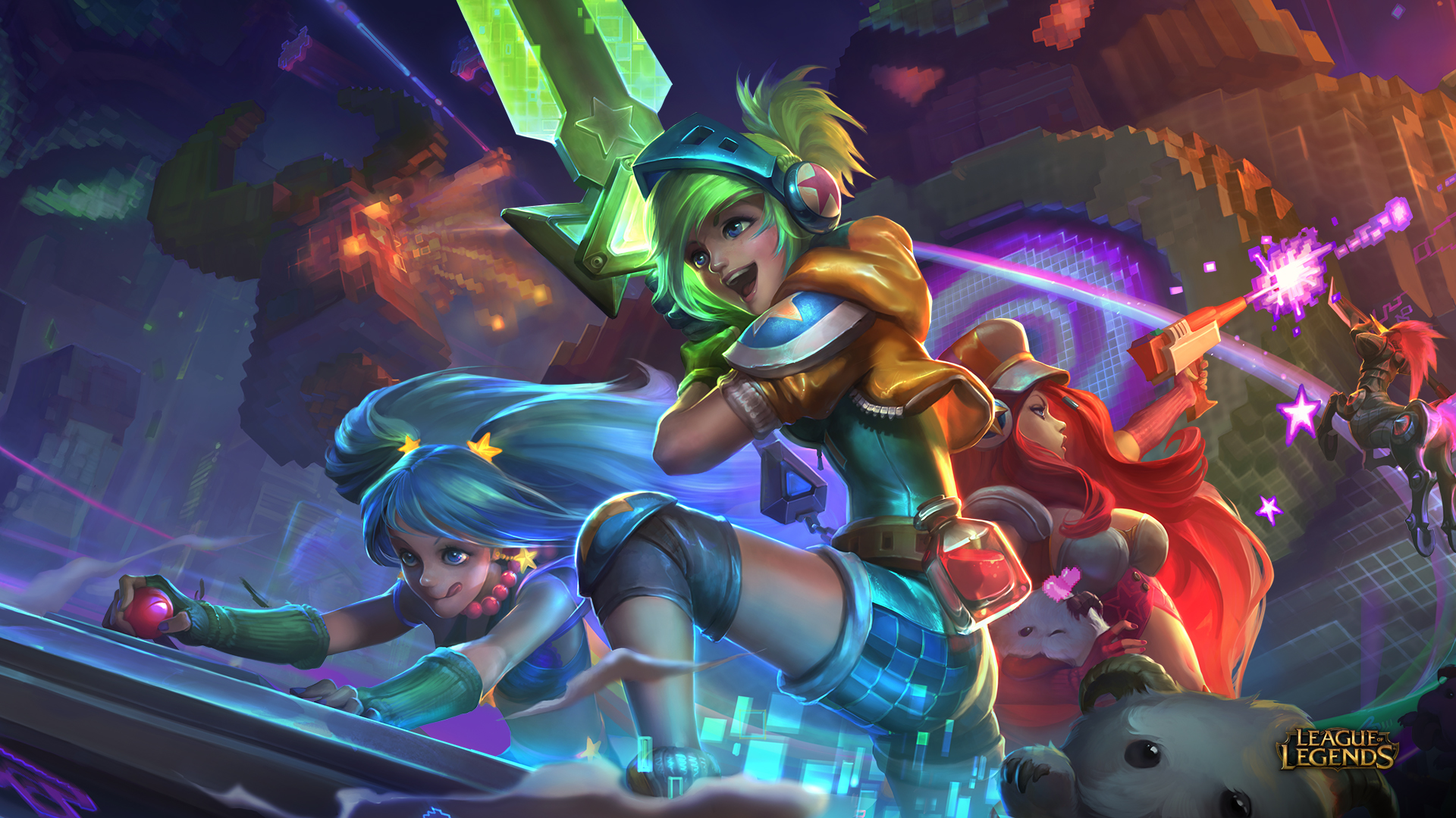 Riven League Of Legends Sona League Of Legends Miss Fortune League Of Legends Hecarim League Of Lege 1920x1080