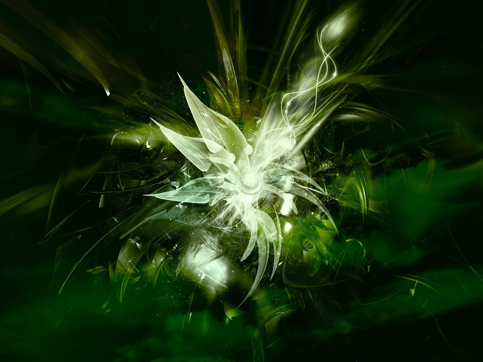 Abstract Texture Green 1600x1200