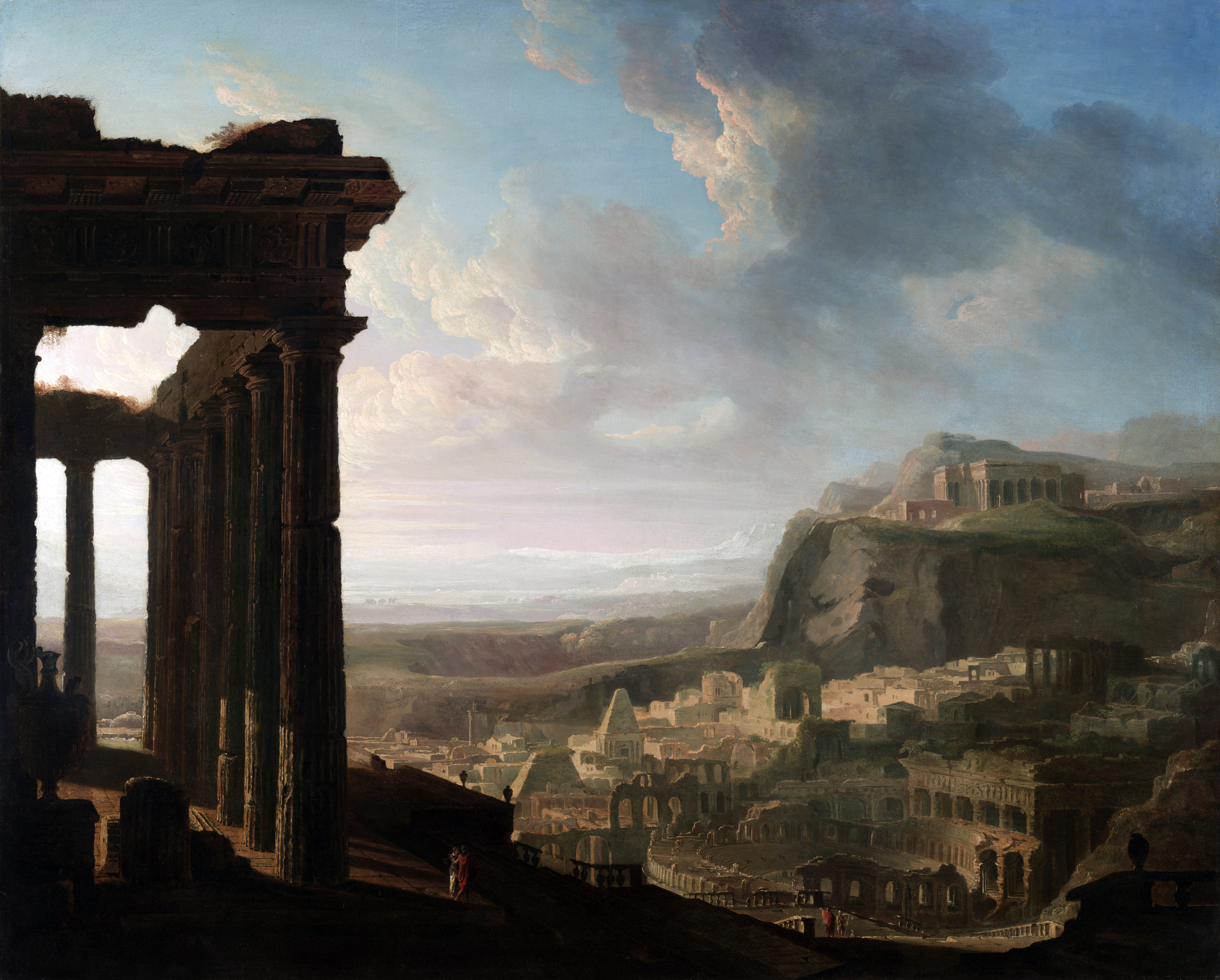 John Martin Classic Art Painting Classical Art Ruins Of An Ancient City Artwork 5500x4420