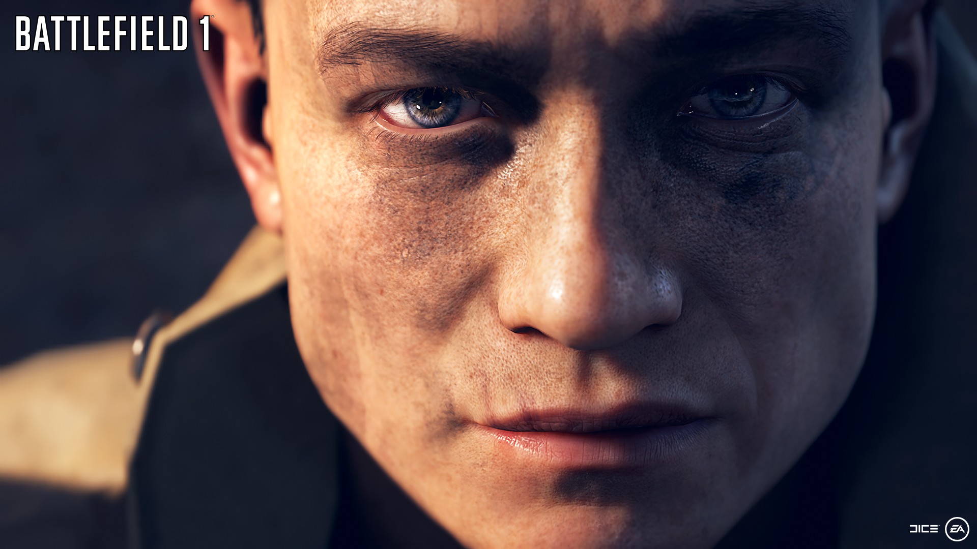 Battlefield 1 Dice PC Gaming EA DiCE EA Closeup Face Eyes 1920x1080