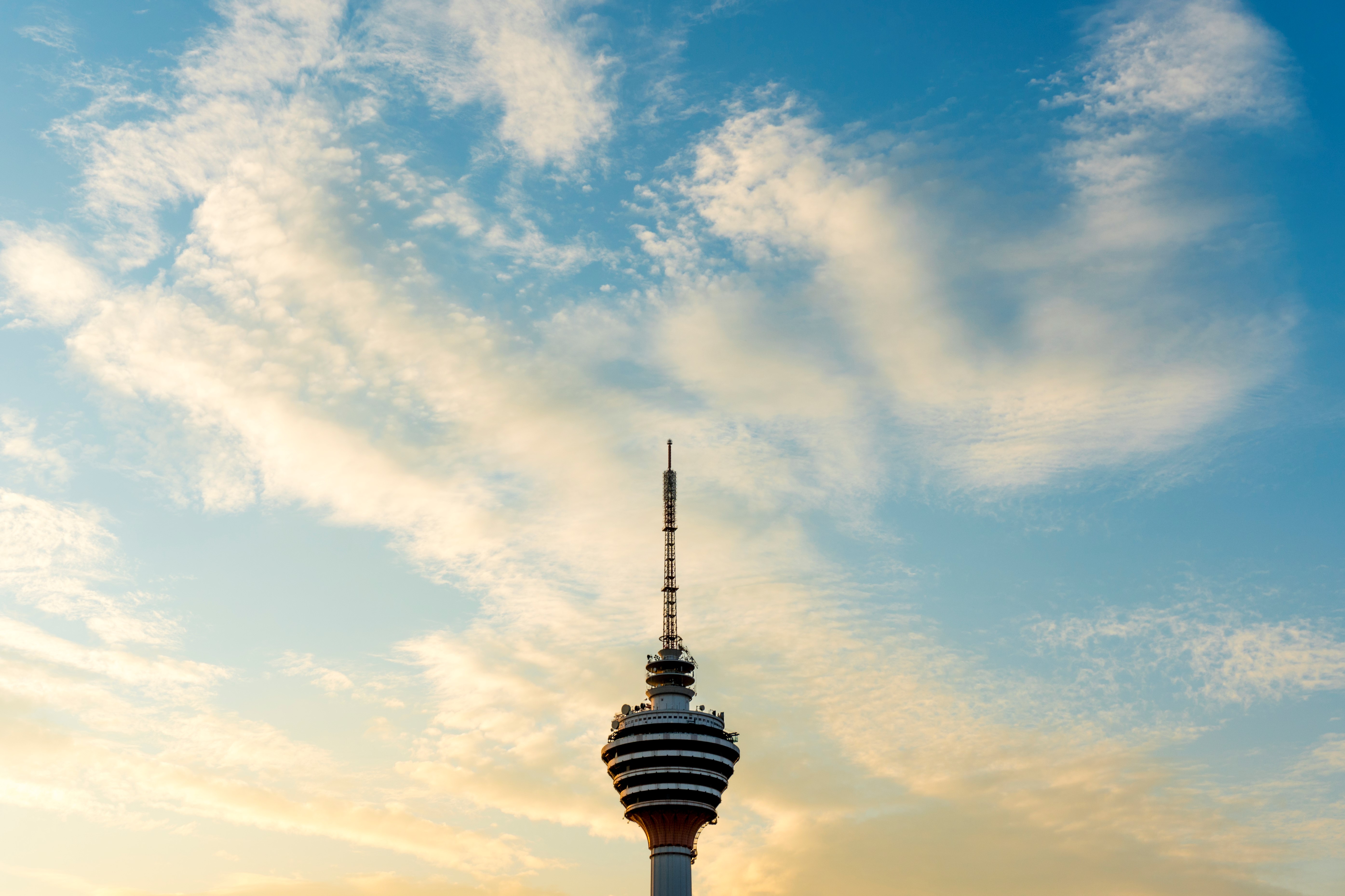 Kuala Lumpur Tower Clouds 5579x3719