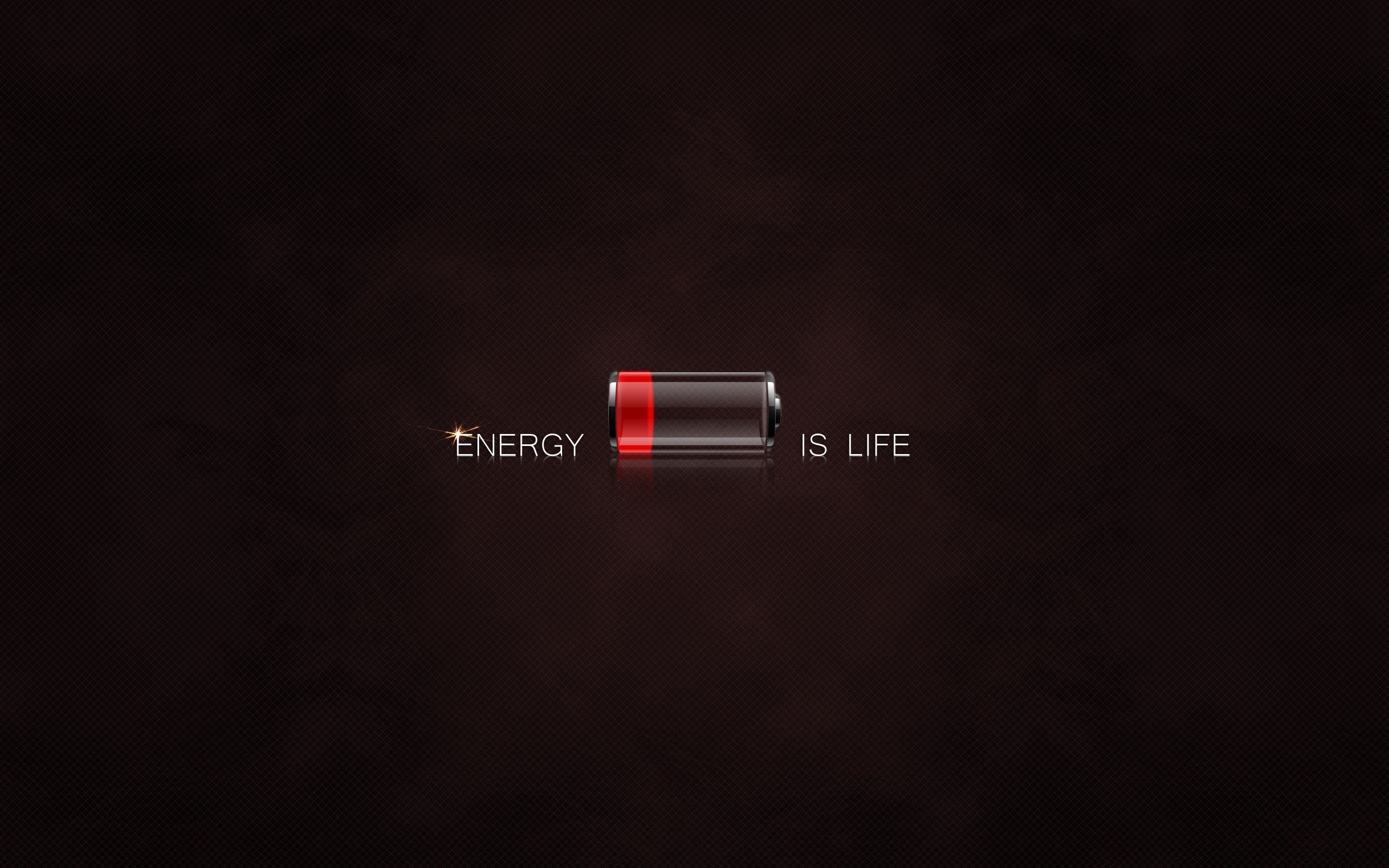Low Battery Life Quote Minimalism 2560x1600