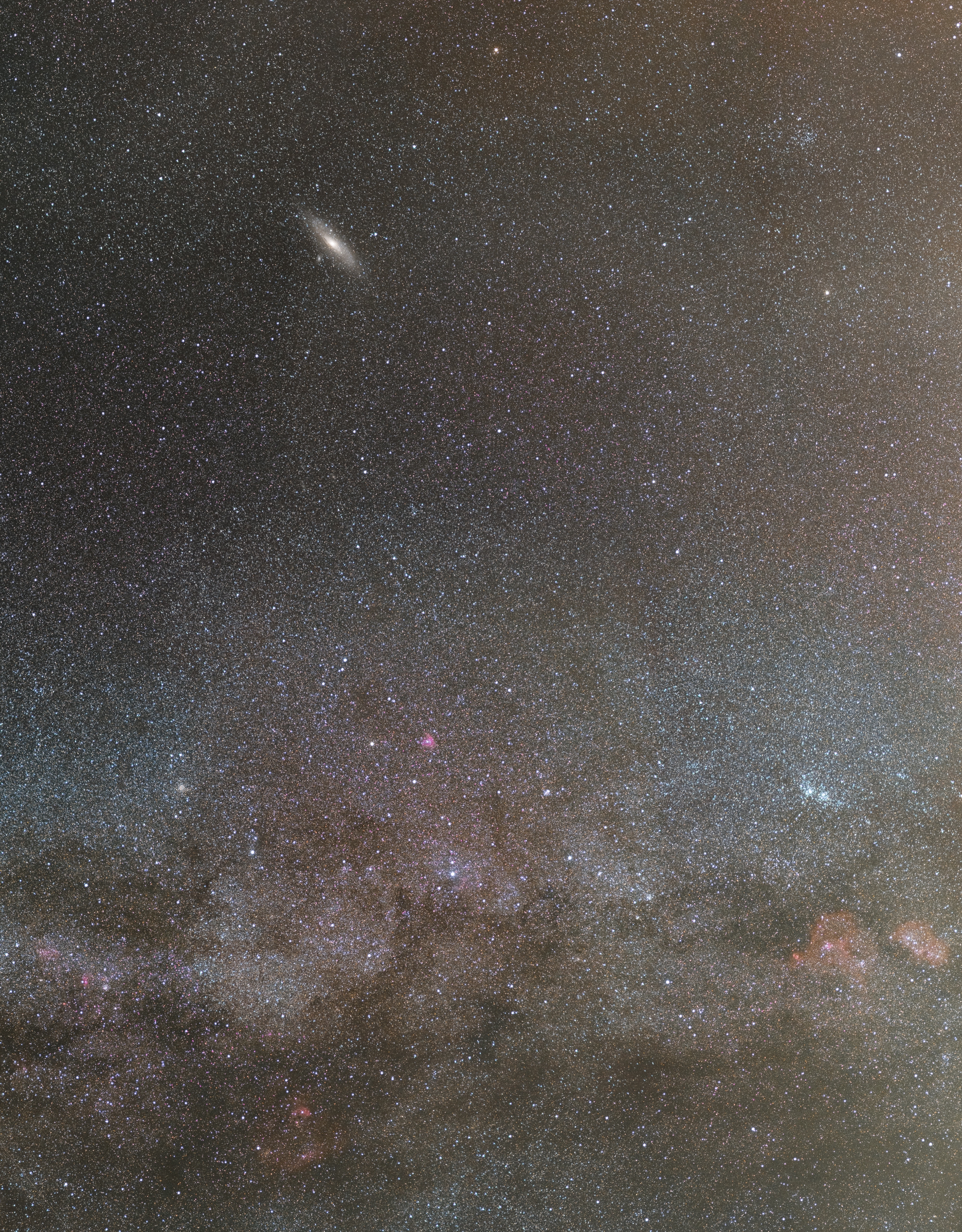 Space Stars Night Astronomy Milky Way Andromeda 2000x2560