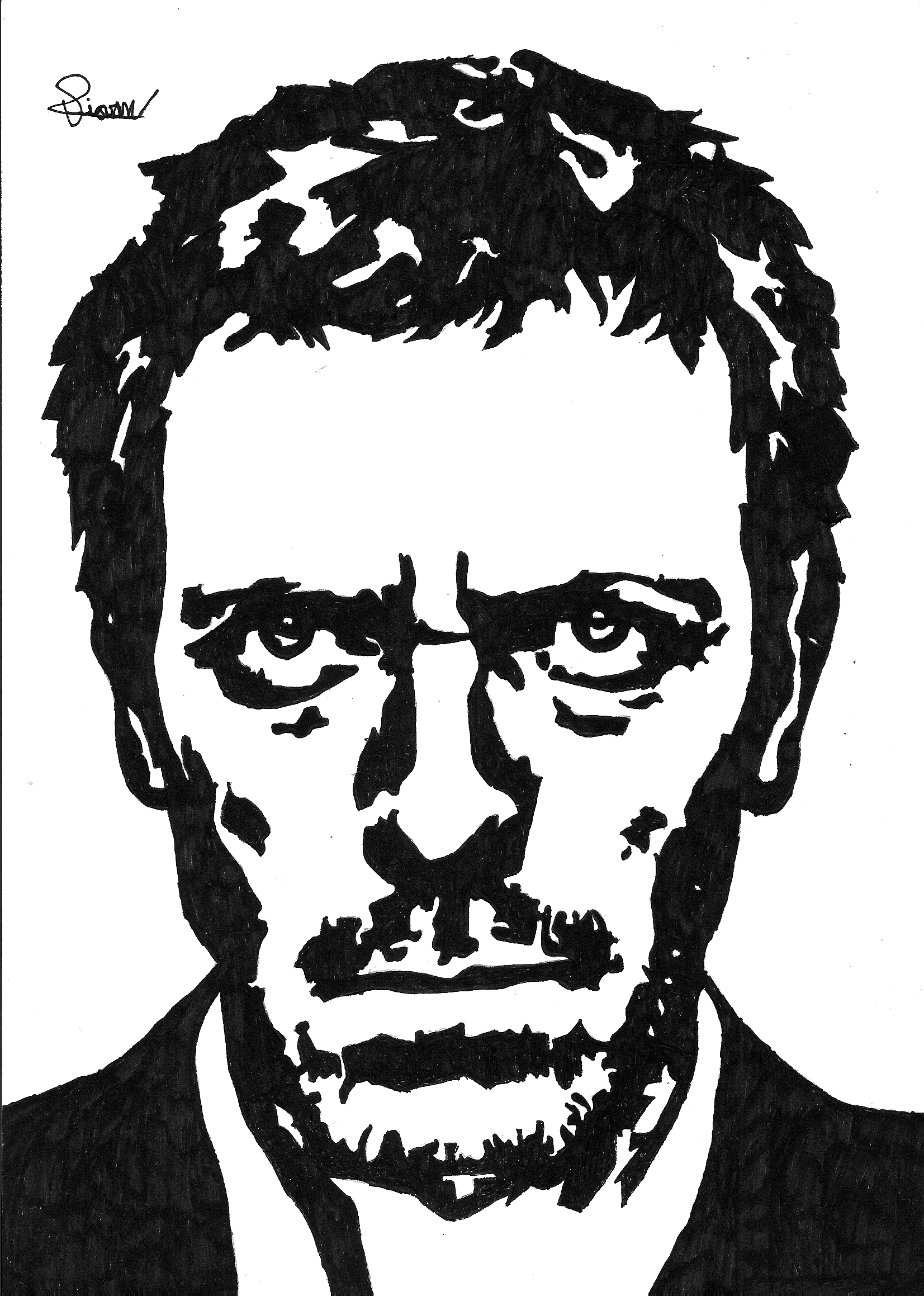 Gregory House Artwork Hugh Laurie 1653x2318