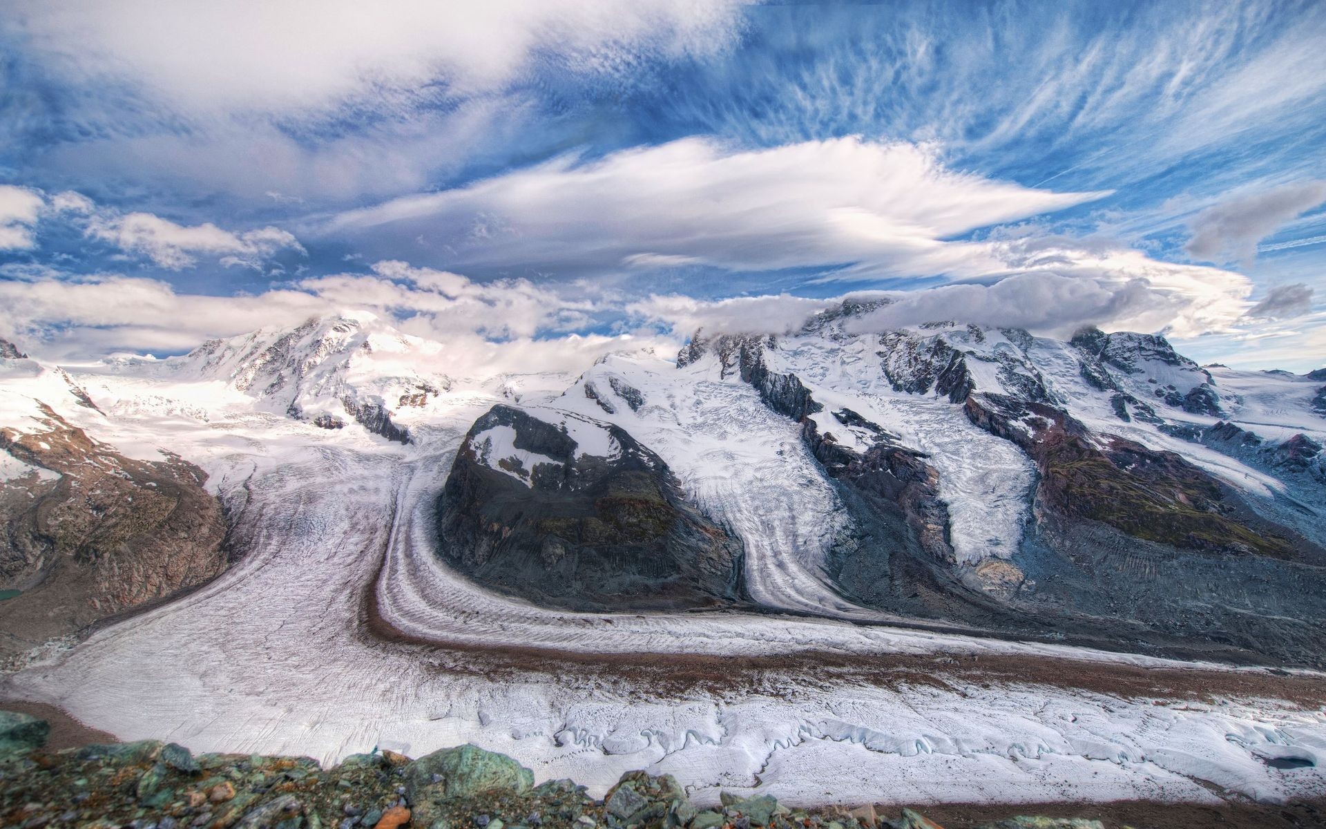 Nature Landscape Glaciers Mountains Snow Snowy Mountain 1920x1200