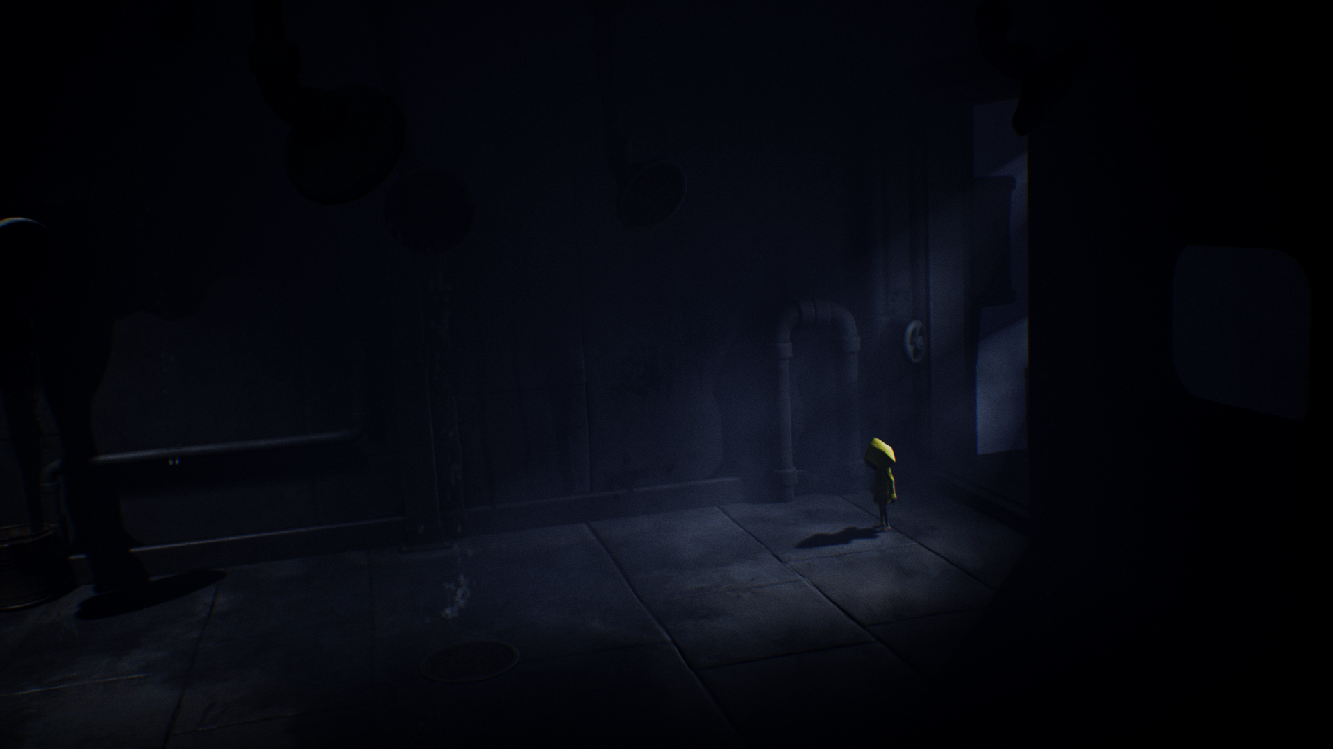 Dark Little Nightmares Black Yellow Dark Background Alone 1920x1080