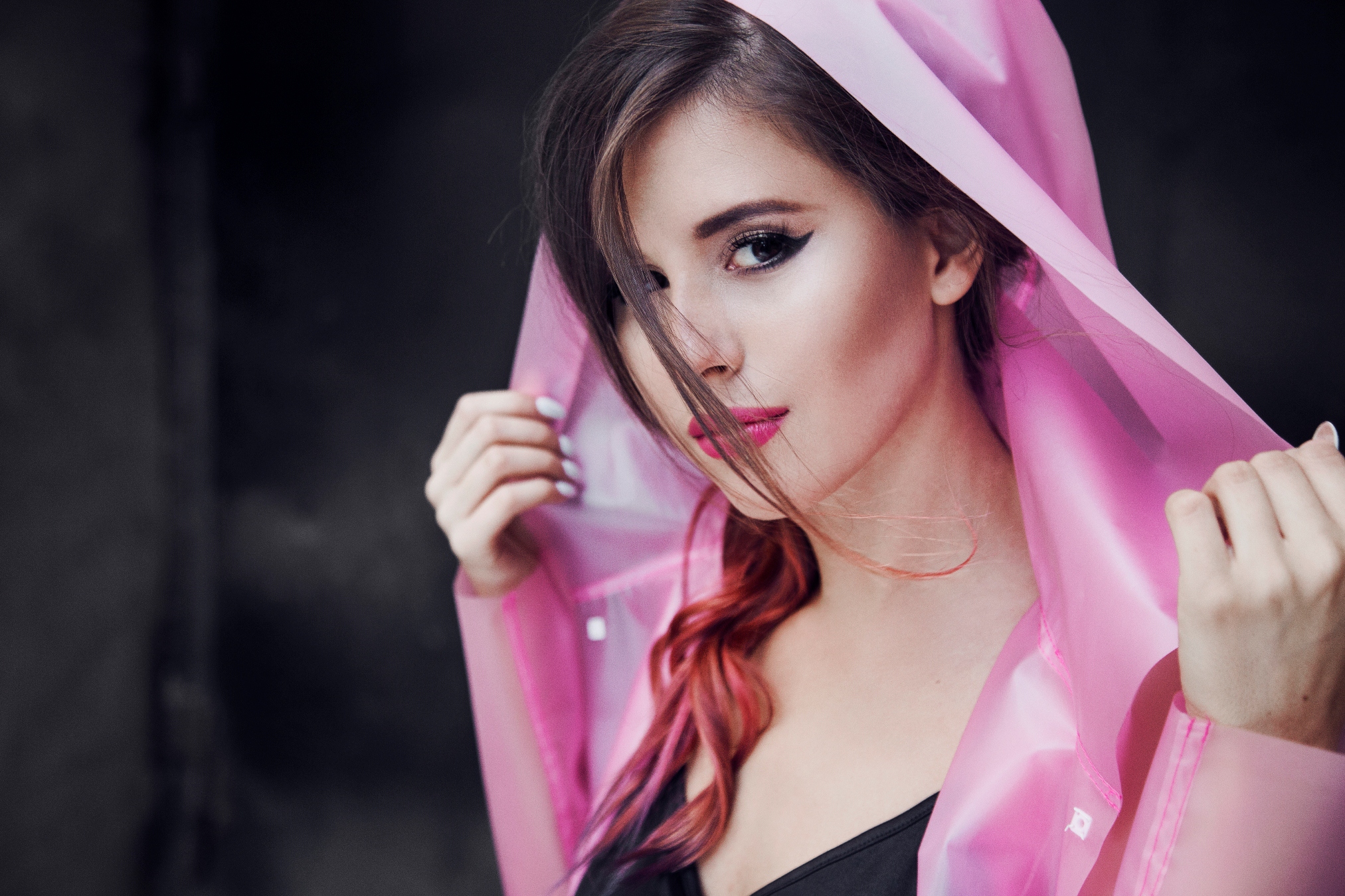 Elvira T Women Russian Russian Women Singer Brunette Long Hair Pink Coat Hoods 2025x1350