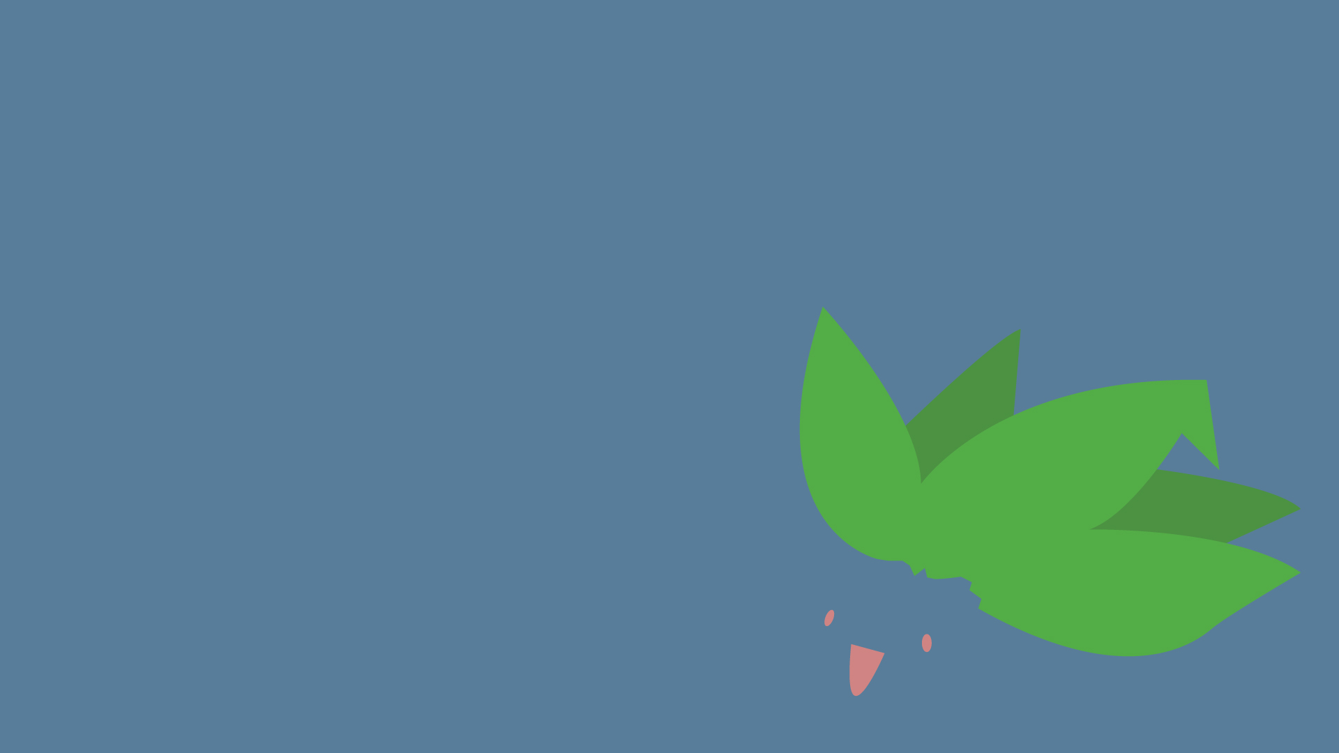 Oddish Pokemon Minimalist 1920x1080