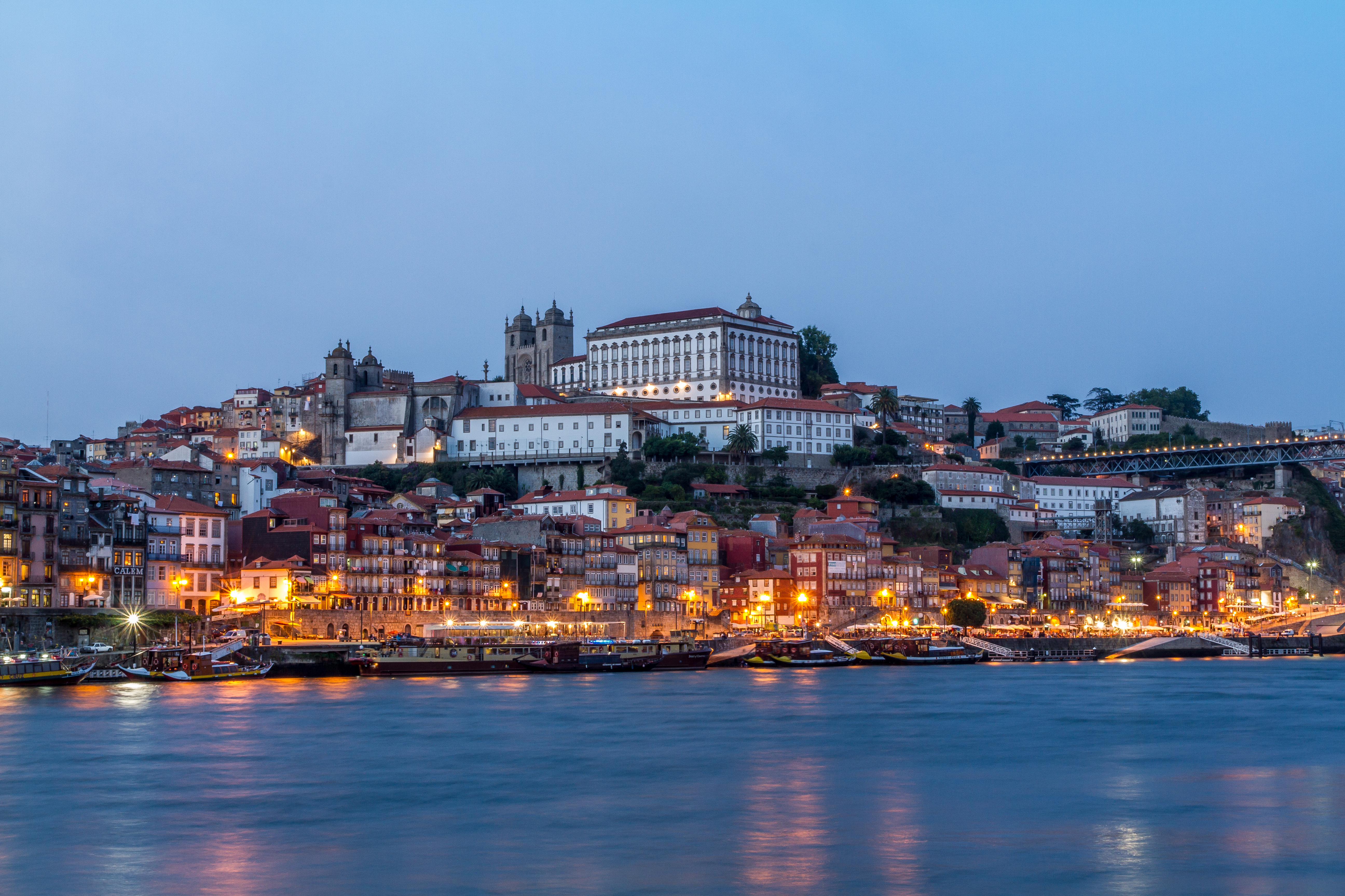 Porto Portugal City Quay Waterfront House Boat Evening Church Of Sao Francisco 5184x3456