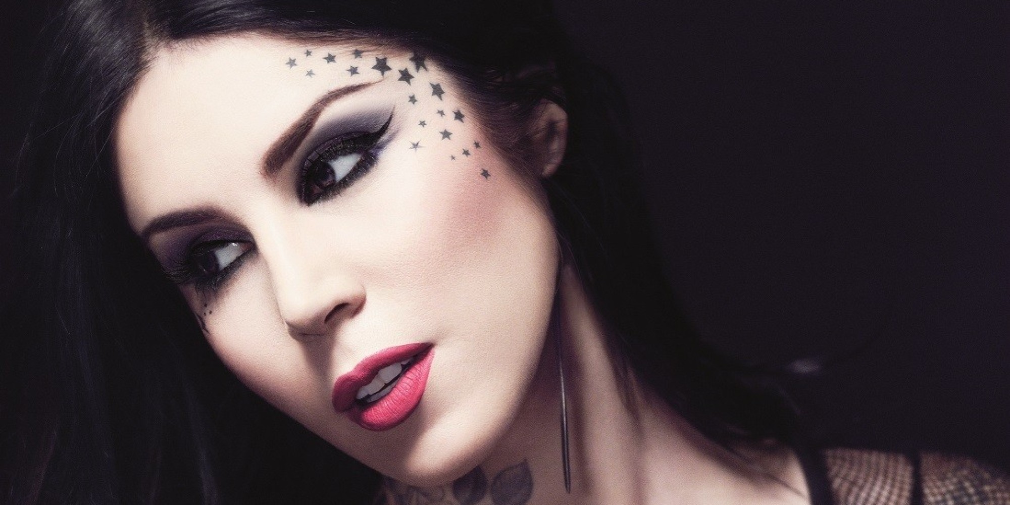 Kat Von D Women Tattoo Tattoo Artist Face Makeup Inked Girls Portrait 2000x1000