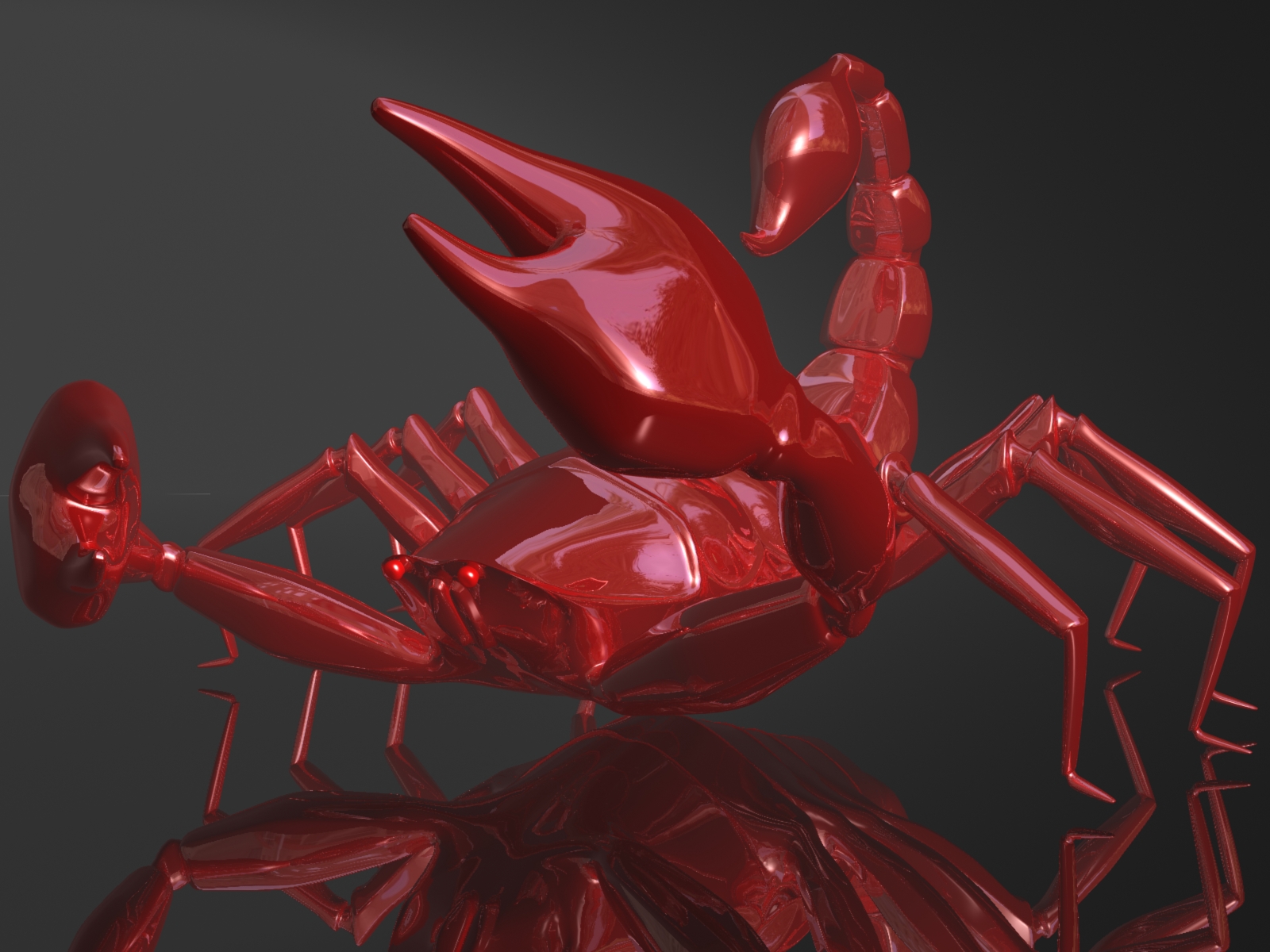 Scorpion Red 3D 1600x1200