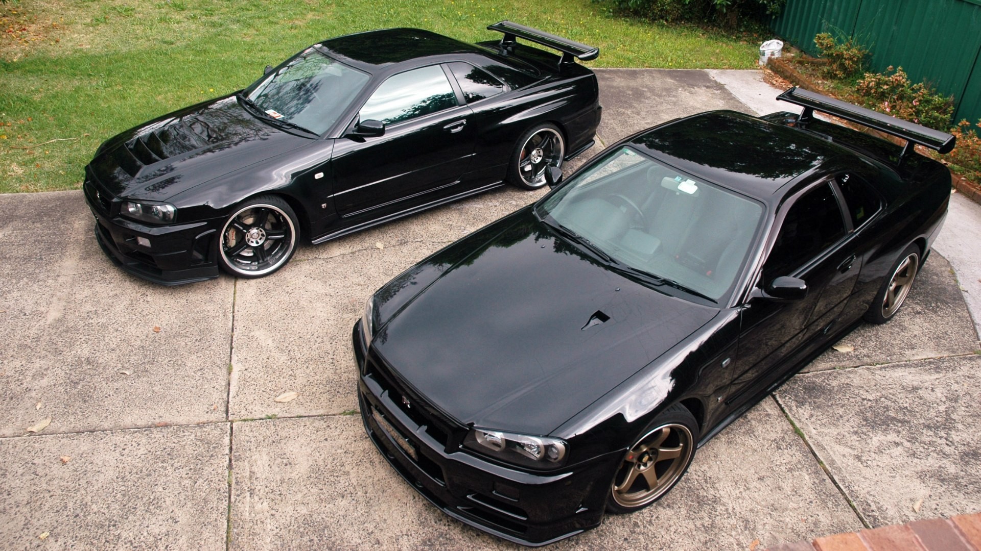 Nissan Skyline GT R Car Nissan Black Cars Vehicle 1920x1080