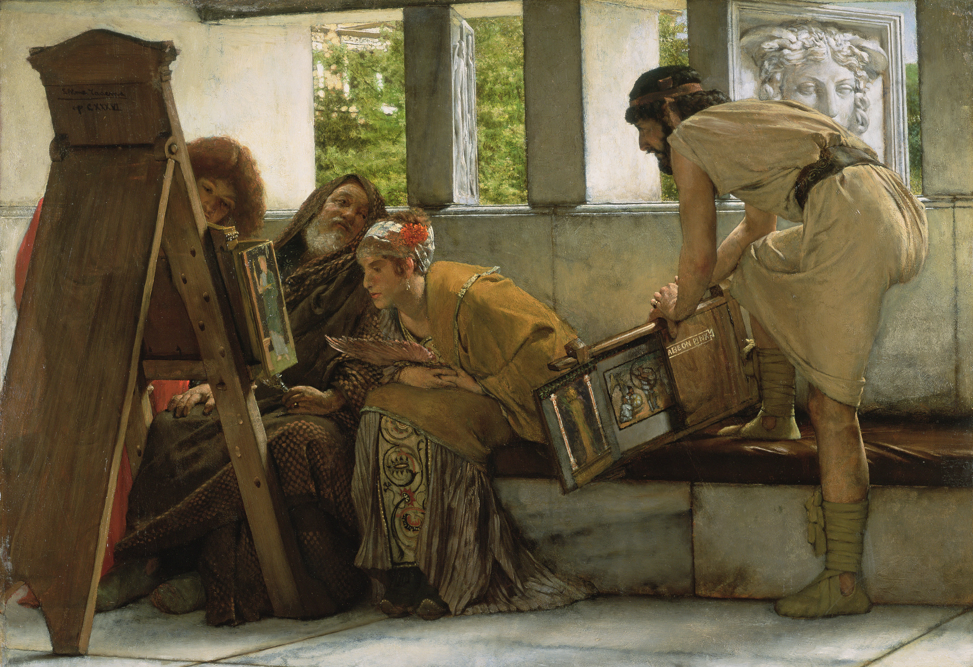 Classic Art Lawrence Alma Tadema Painting Men A Roman Studio Rome 2000x1371