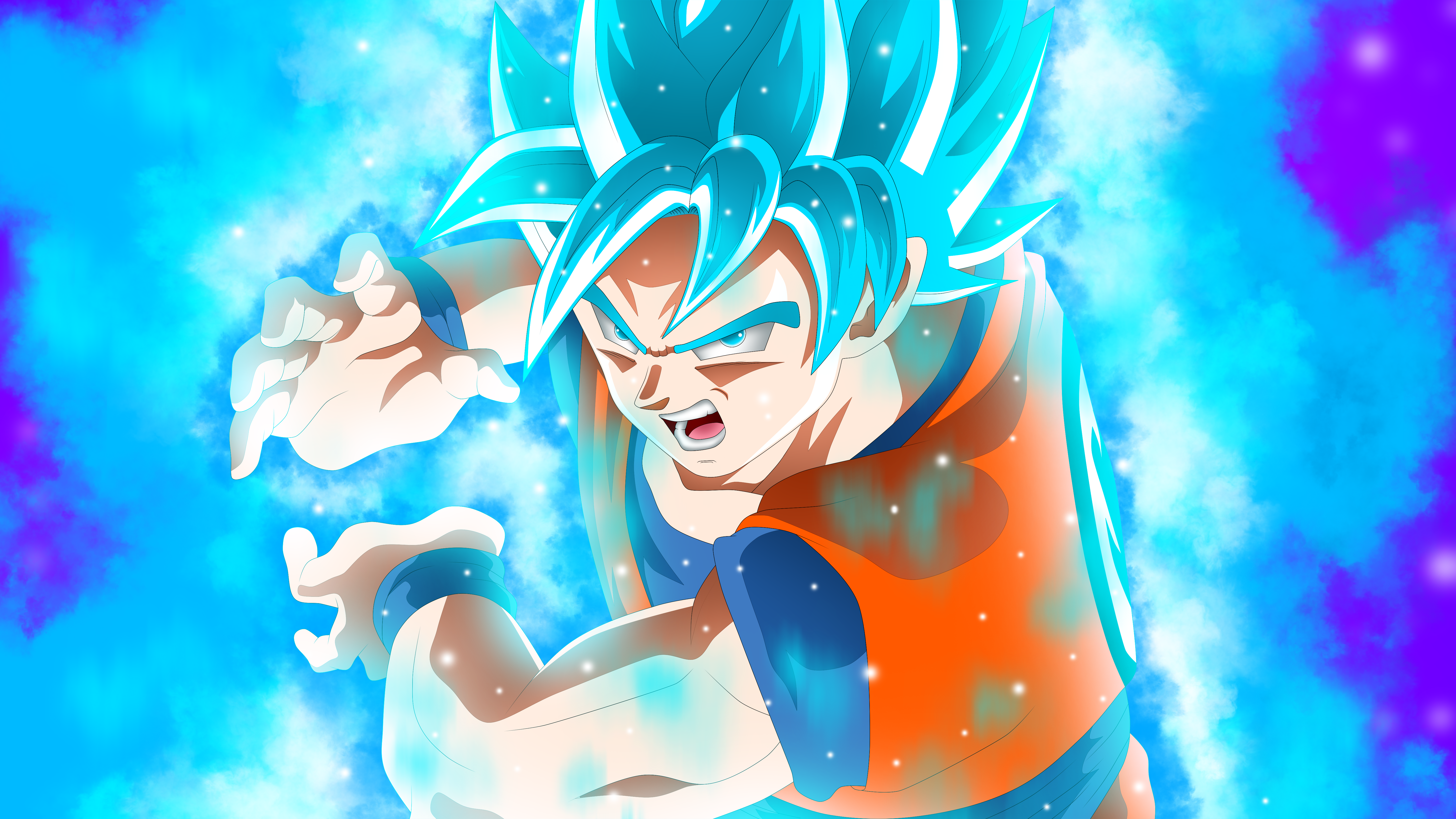 Dragon Ball Super Son Goku Super Saiyajin Blue Super Saiyan Blue Dragon Ball Cyan 5760x3240
