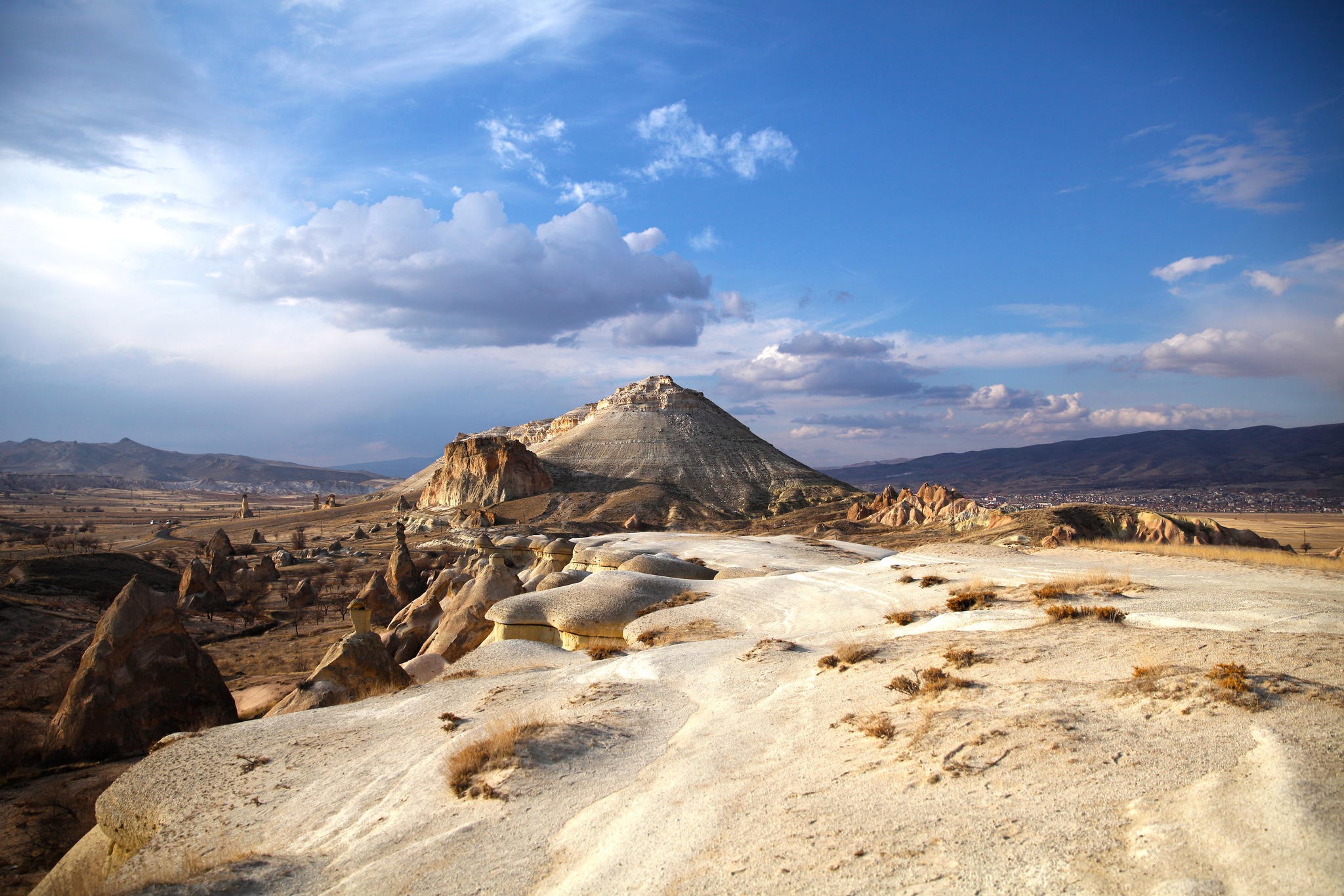 Landscape Desert Mountains Rock Formation Cappadocia 2048x1365