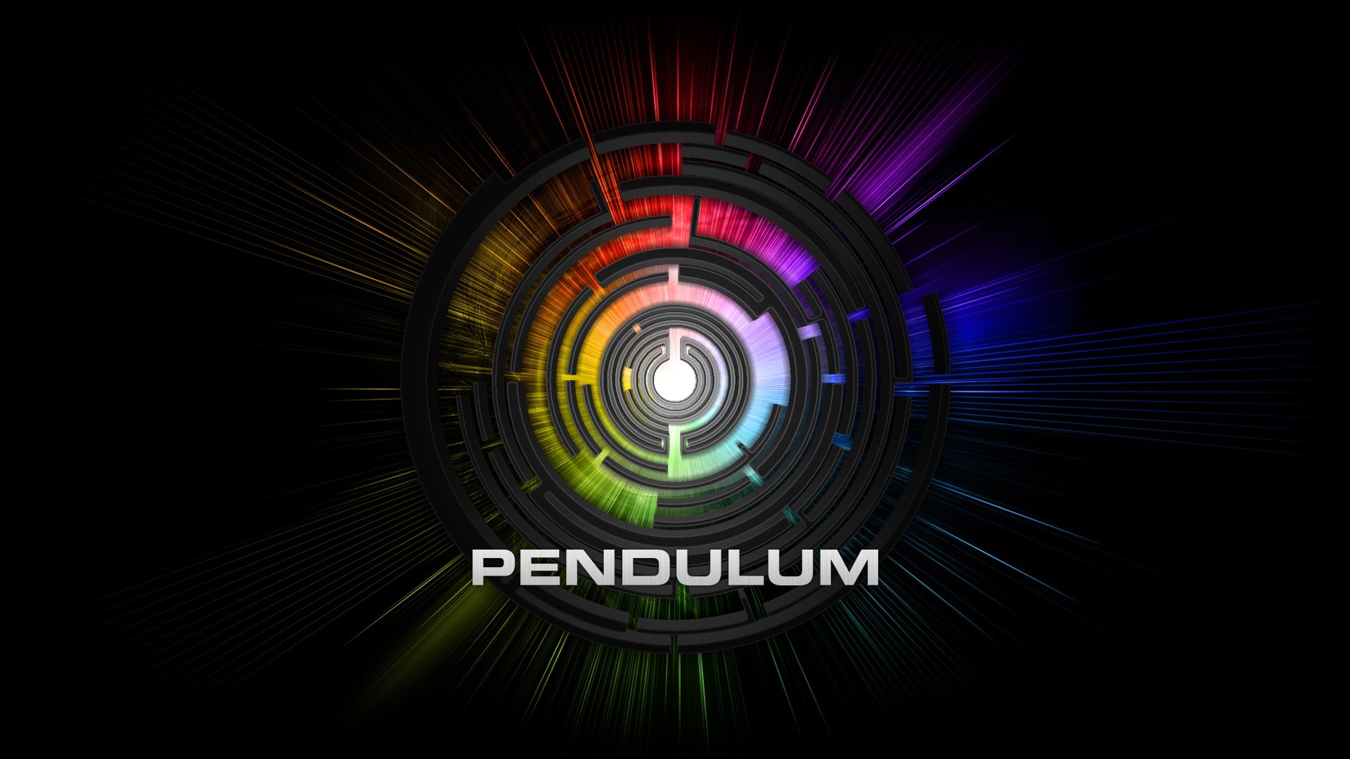 Pendulum Music Digital Art Colorful 1920x1080