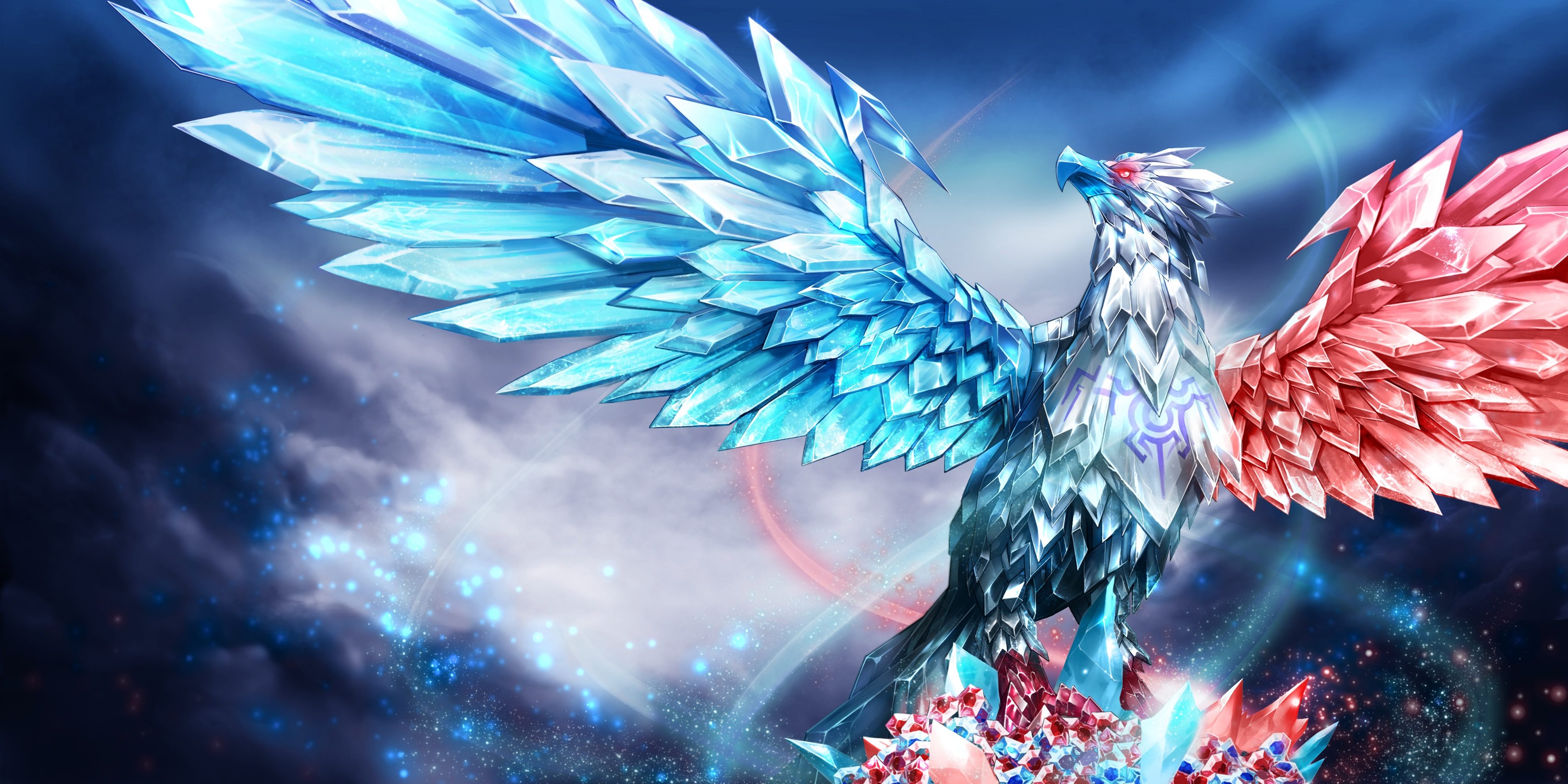 Eagle Flying Artwork Birds Digital Art Animals Anivia League Of Legends 3000x1500