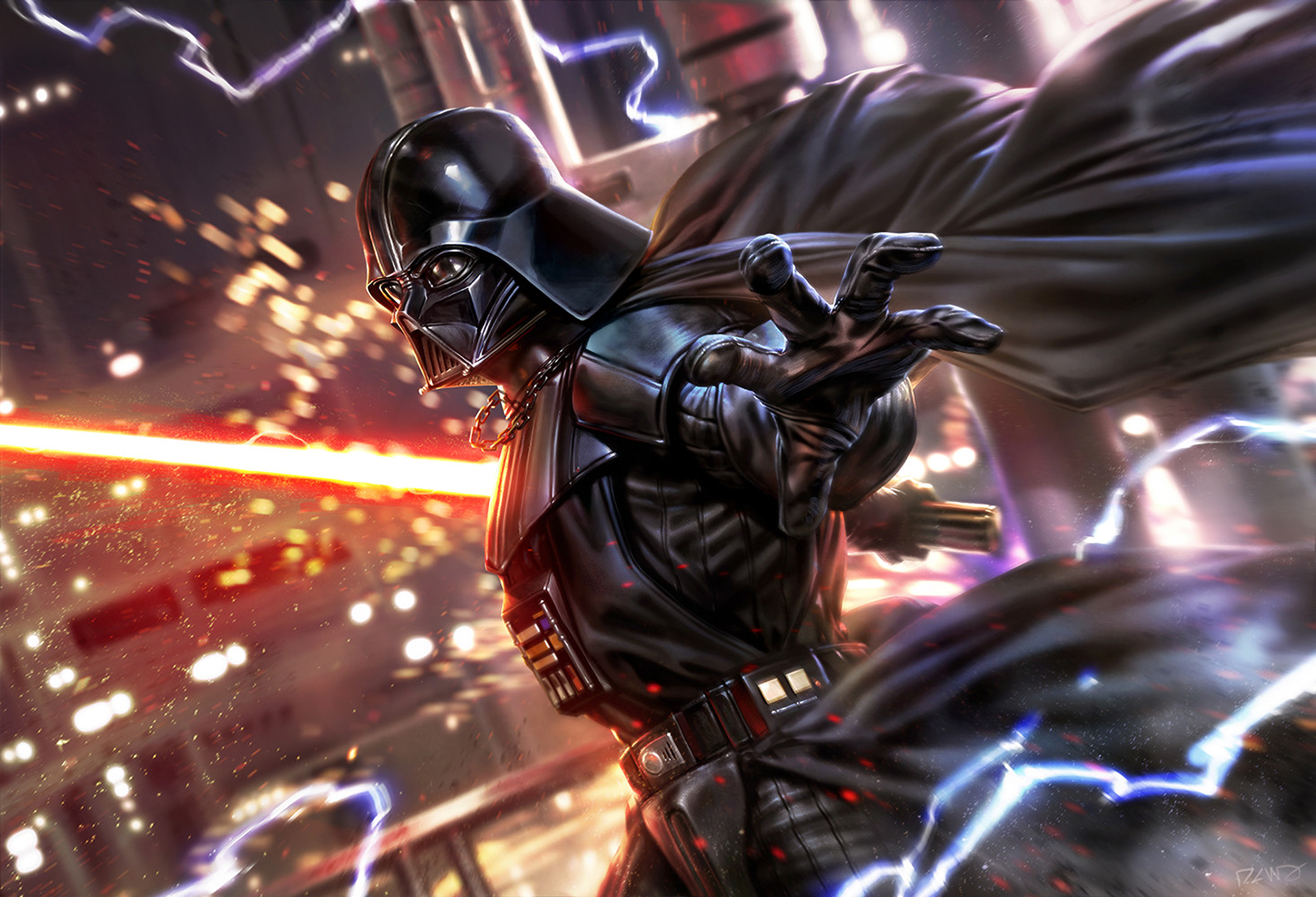 Fan Art Digital Art Star Wars Darth Vader Star Wars Villains 1922x1310