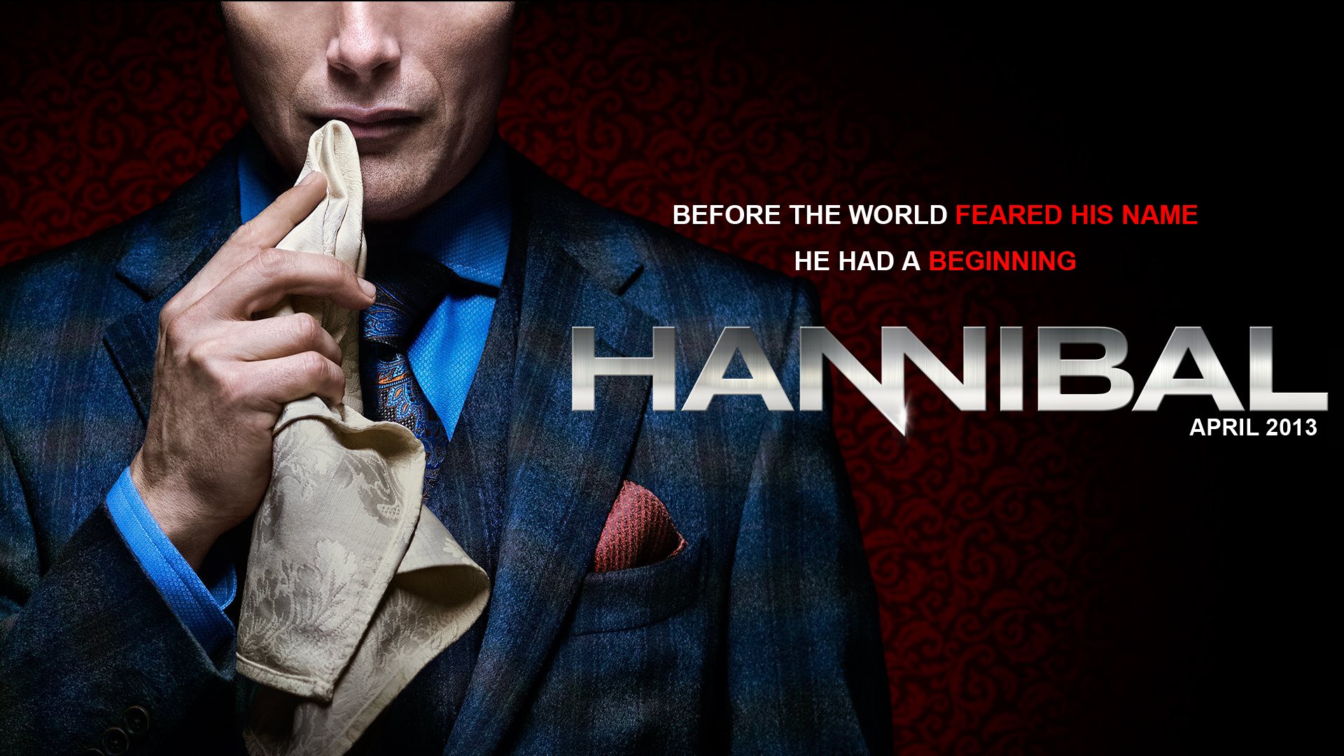 Hannibal TV Movie Poster Men Promos Mads Mikkelsen 1920x1080
