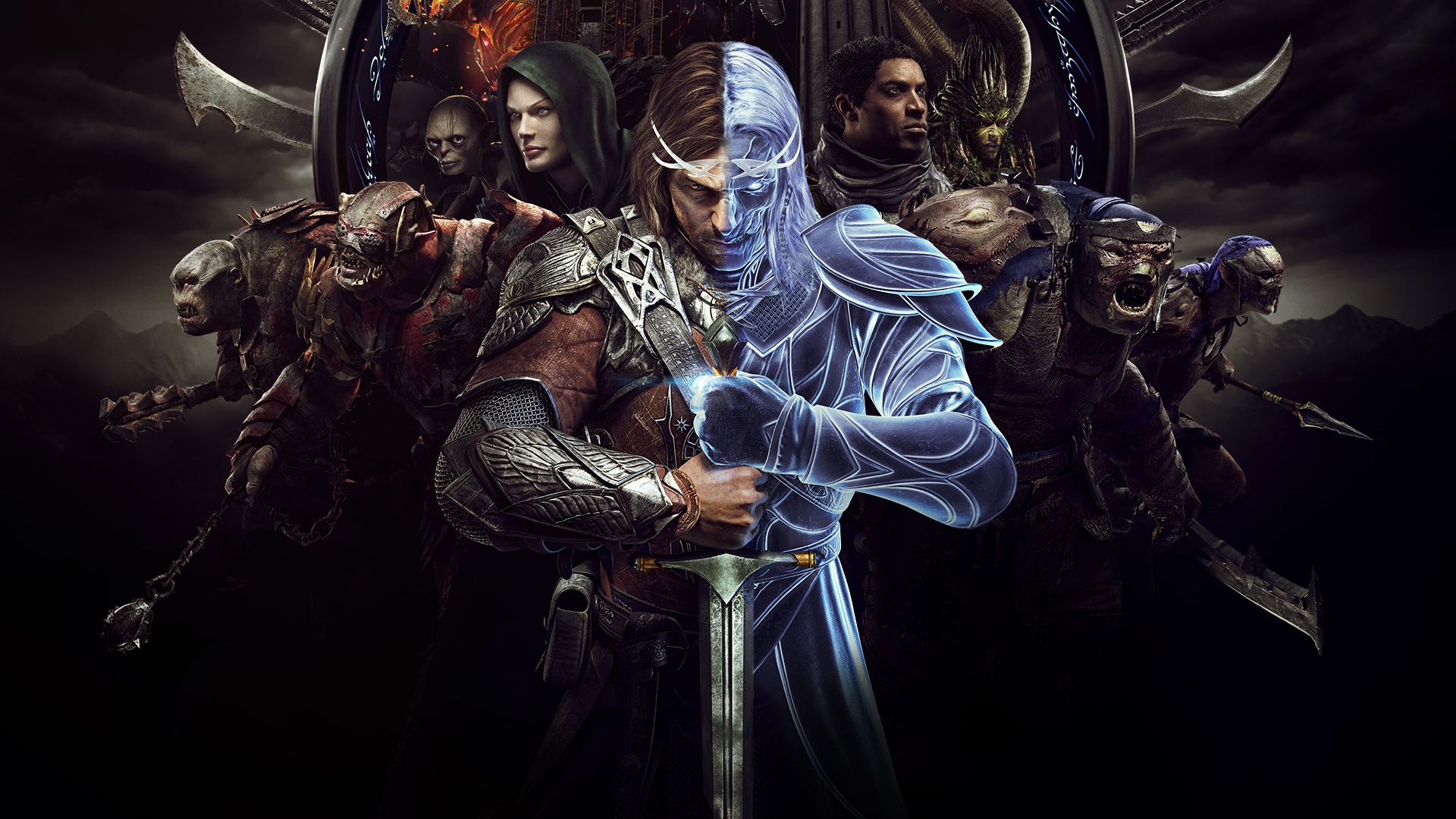 Middle Earth Shadow Of War Talion Celebrimbor Orc Orcs The Lord Of The Rings Middle Earth Video Game 1920x1080
