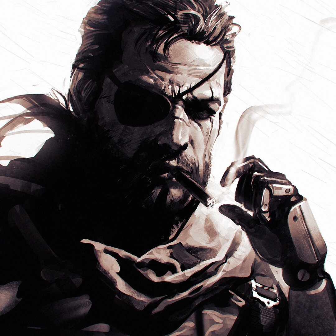 Venom Snake Metal Gear Solid V The Phantom Pain Ilya Kuvshinov Metal Gear Metal Gear Solid 1080x1080