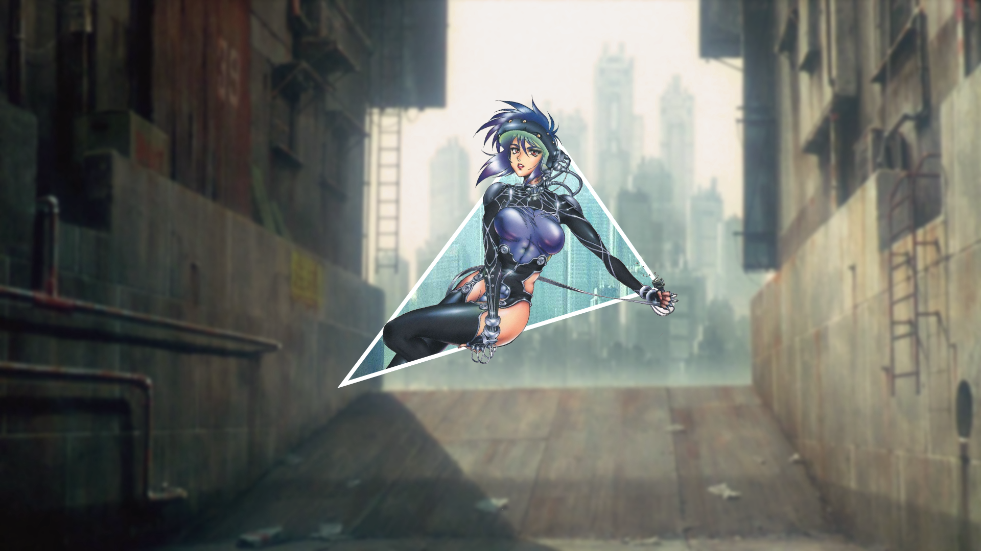 Ghost In The Shell Motoko Kusanagi Piture In Picture Picture In Picture 1920x1080