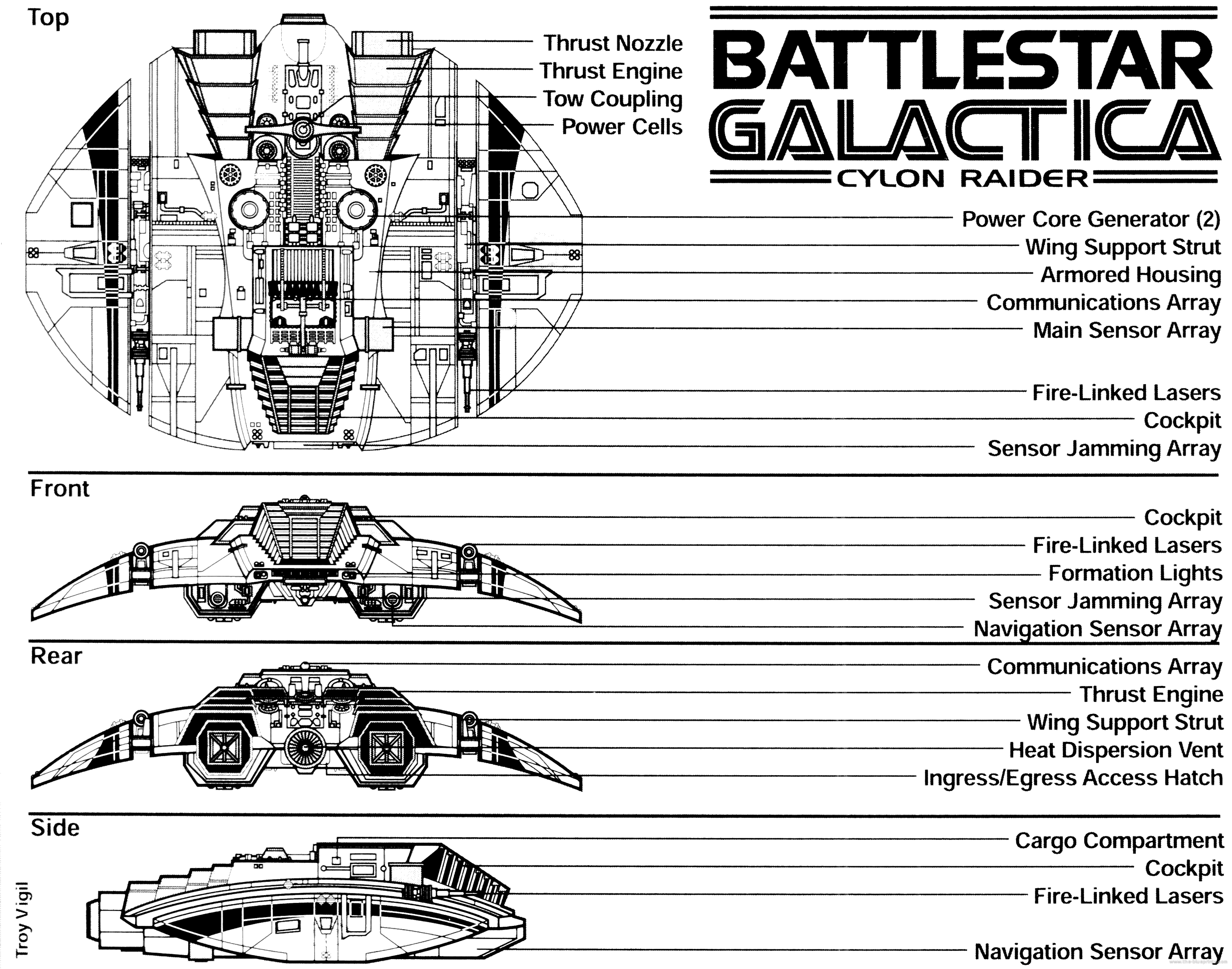 TV Show Battlestar Galactica 1978 3000x2359