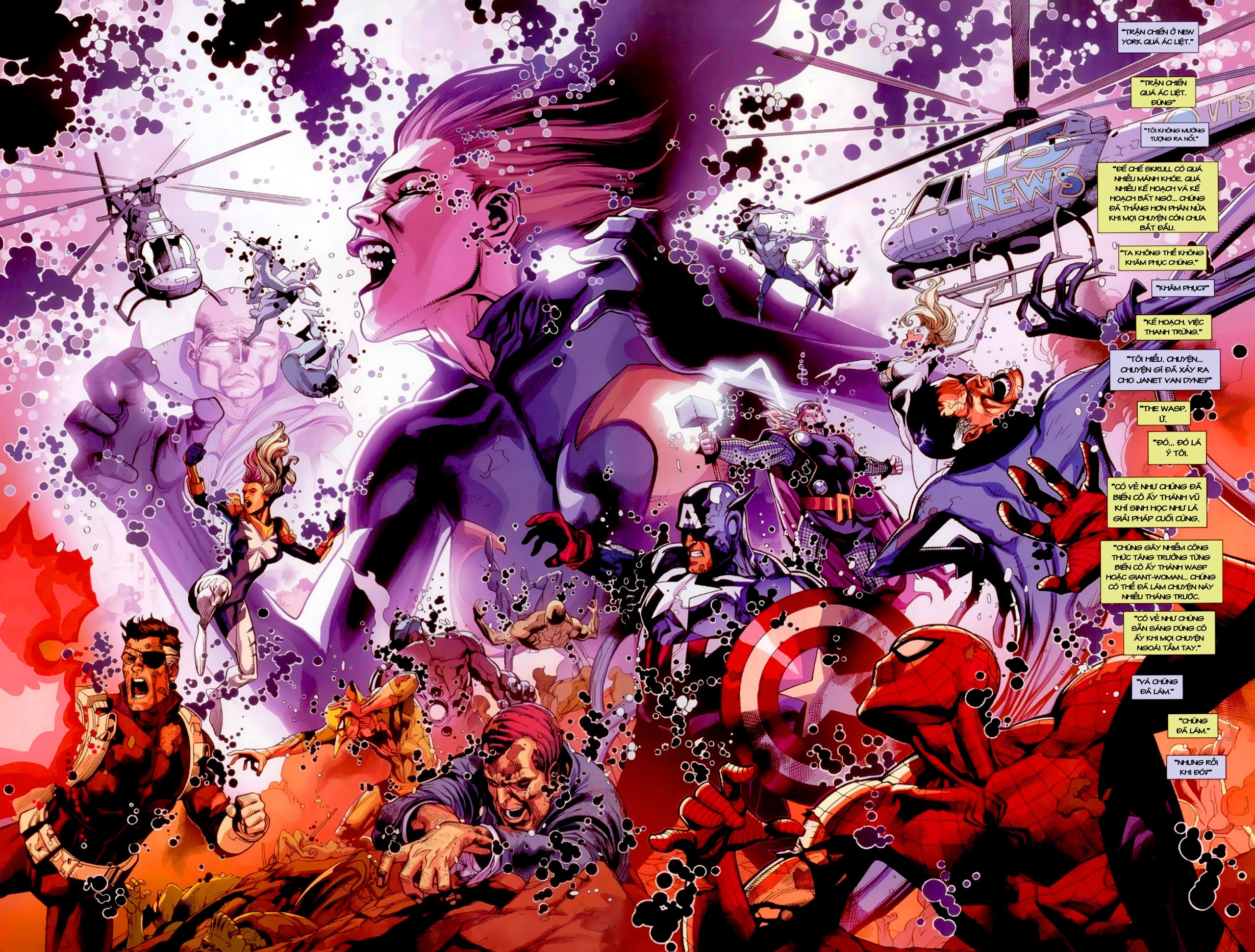 Captain America Spider Man Thor Watcher Marvel Comics Reed Richards Mister Fantastic Nick Fury 2560x1942