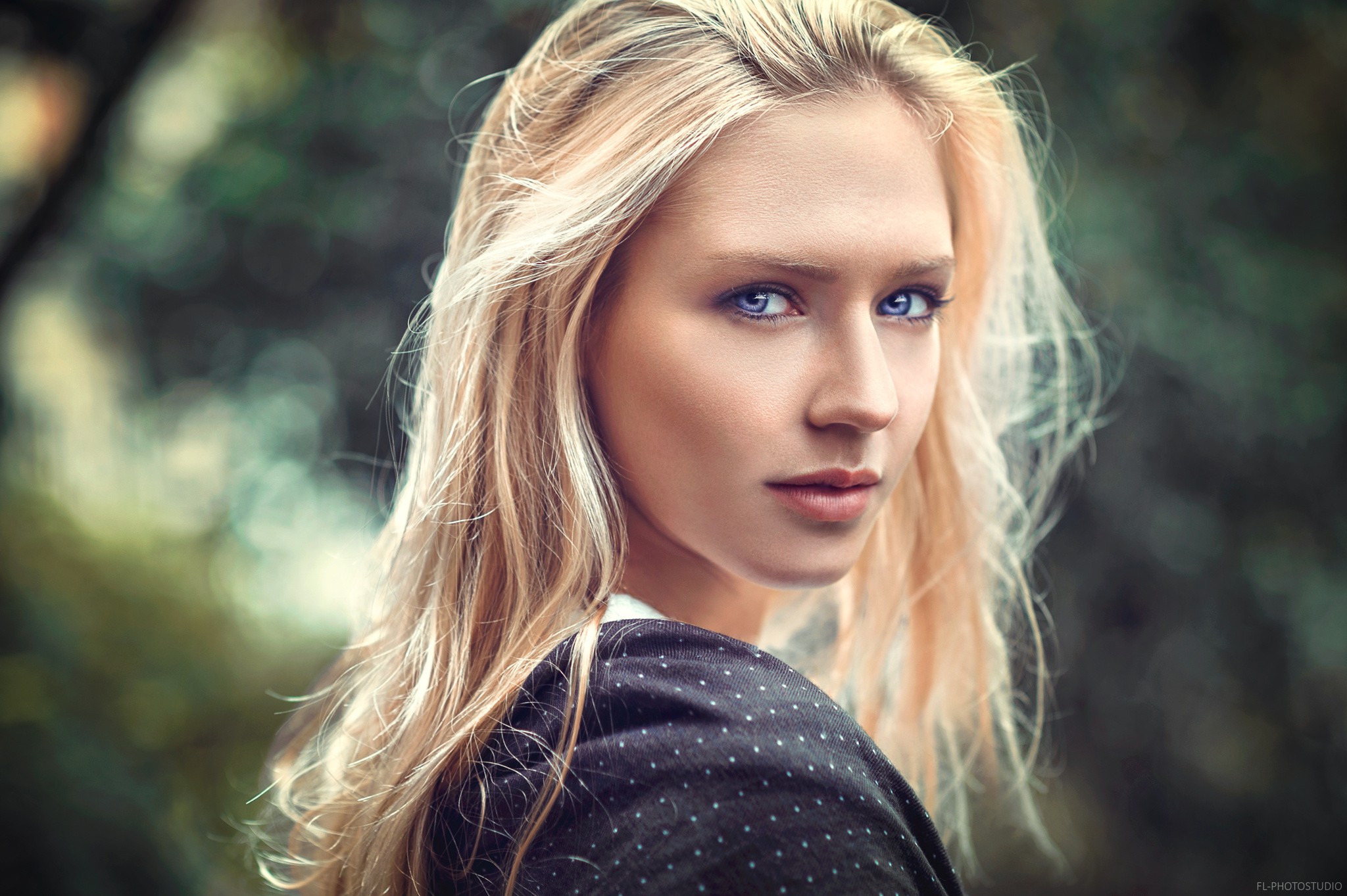 Blonde Depth Of Field Women Blue Eyes Face Eva Mikulski Lods Franck Wallpaper Resolution 8662