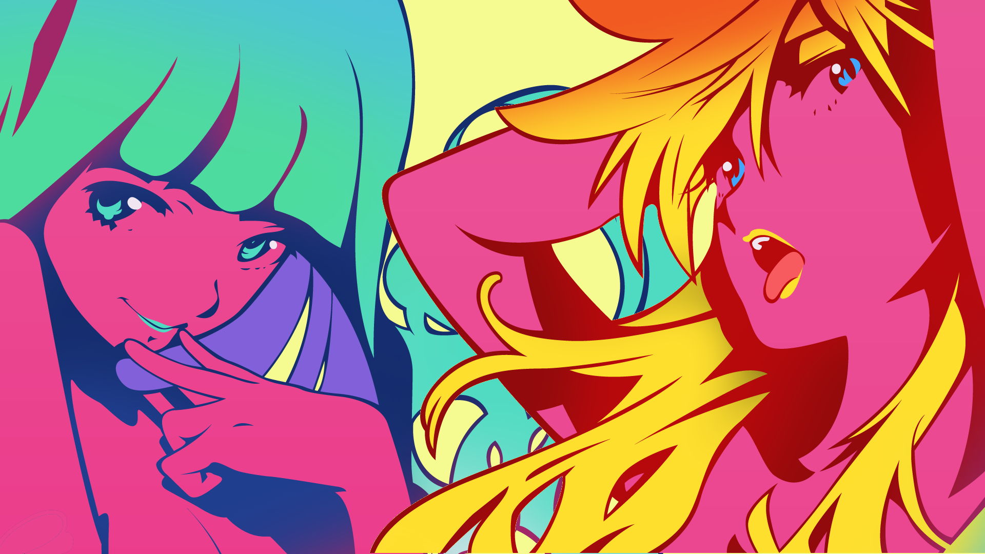 Anime Colorful Panty And Stocking With Garterbelt Anarchy Panty Anarchy Stocking 1920x1080