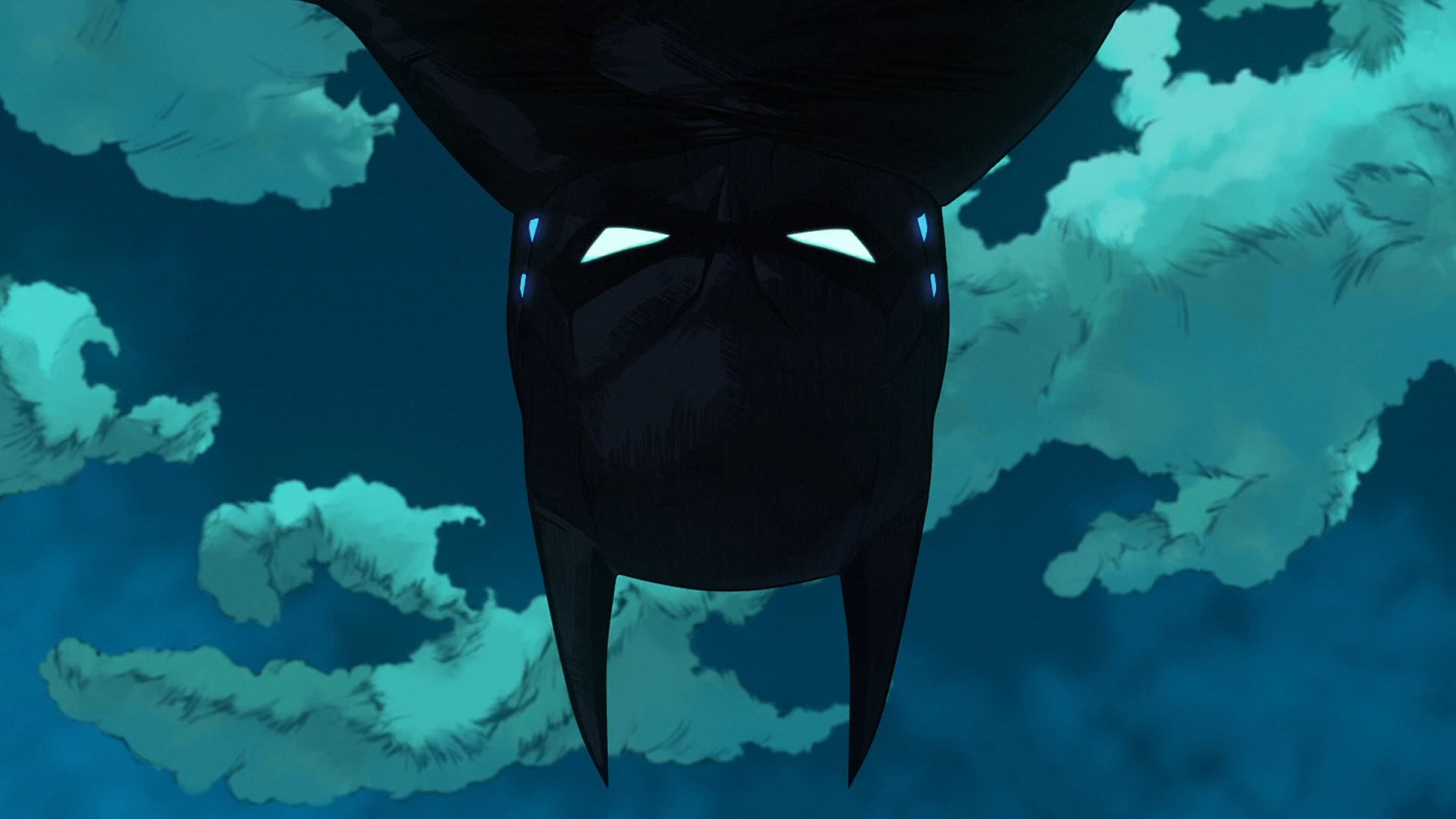 Batman Ninja Batman Cartoon Clouds Upside Down 1920x1080