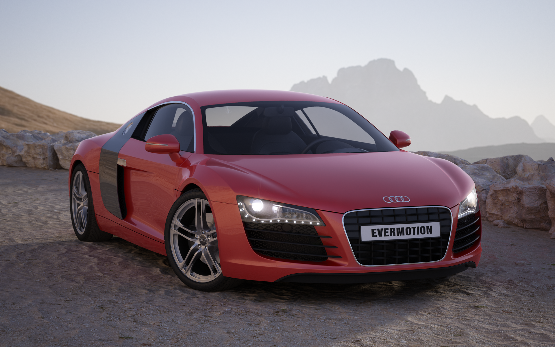 Car Evermotion Audi Audi R8 Audi R8 Type 42 1920x1200