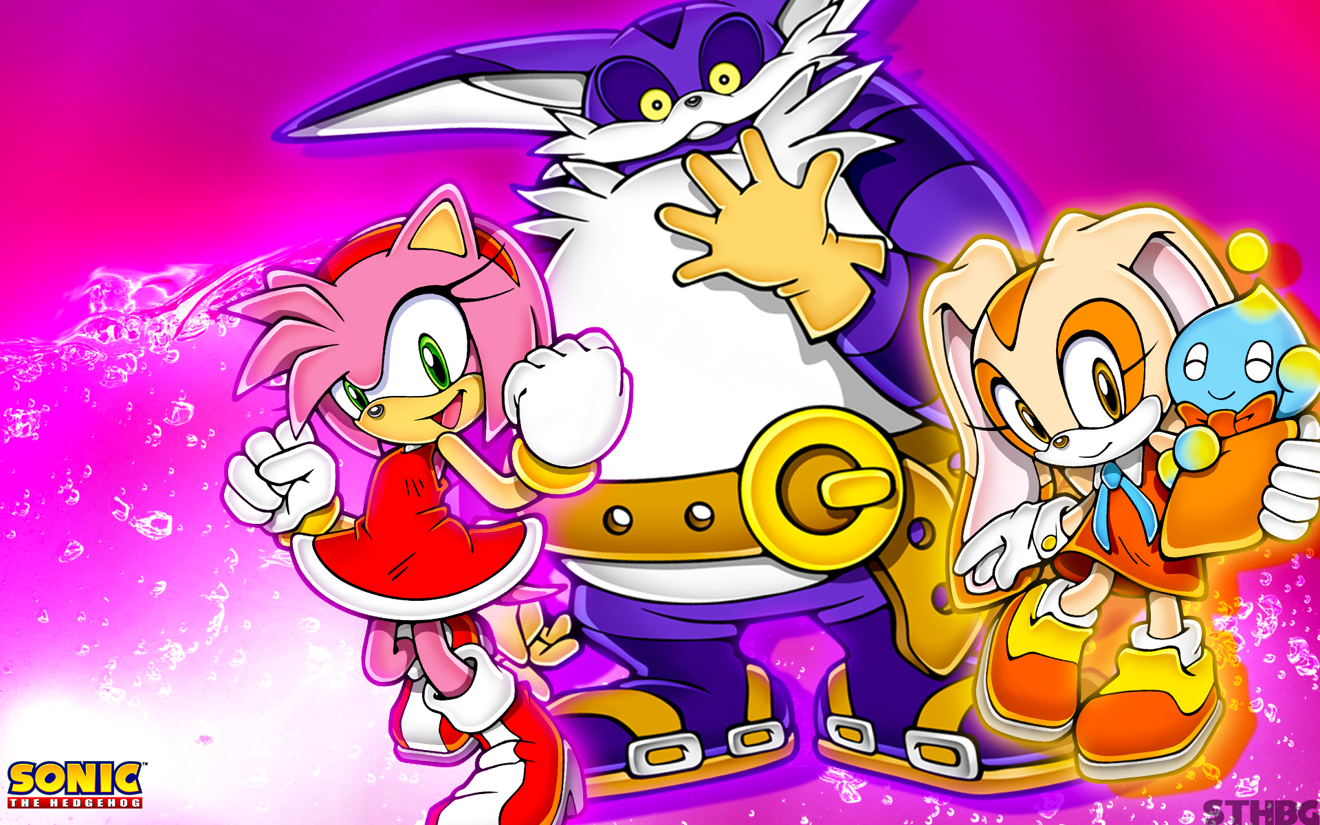Amy Rose Cream The Rabbit Big The Cat Cheese The Chao 1920x1200