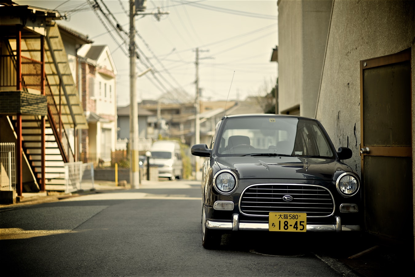 Osaka Old Car Japan Daihatsu Daihatsu Mira Gino Street 1350x900