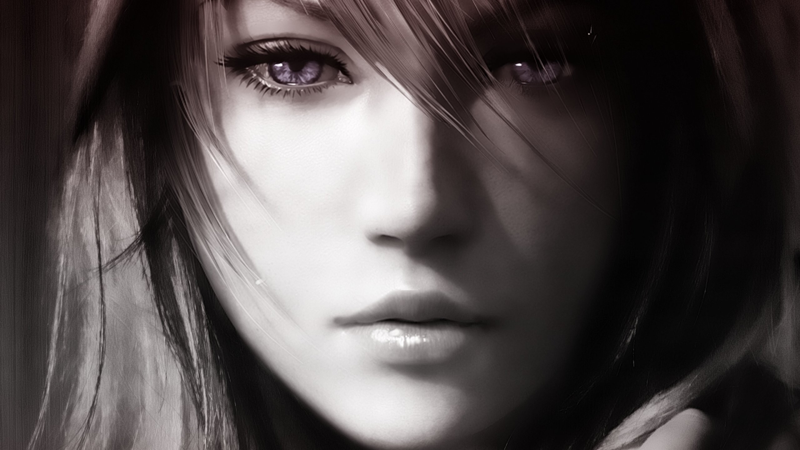 Final Fantasy Xiii Claire Farron Video Game Heroes Anime Girls Anime Video Games Face 2560x1440