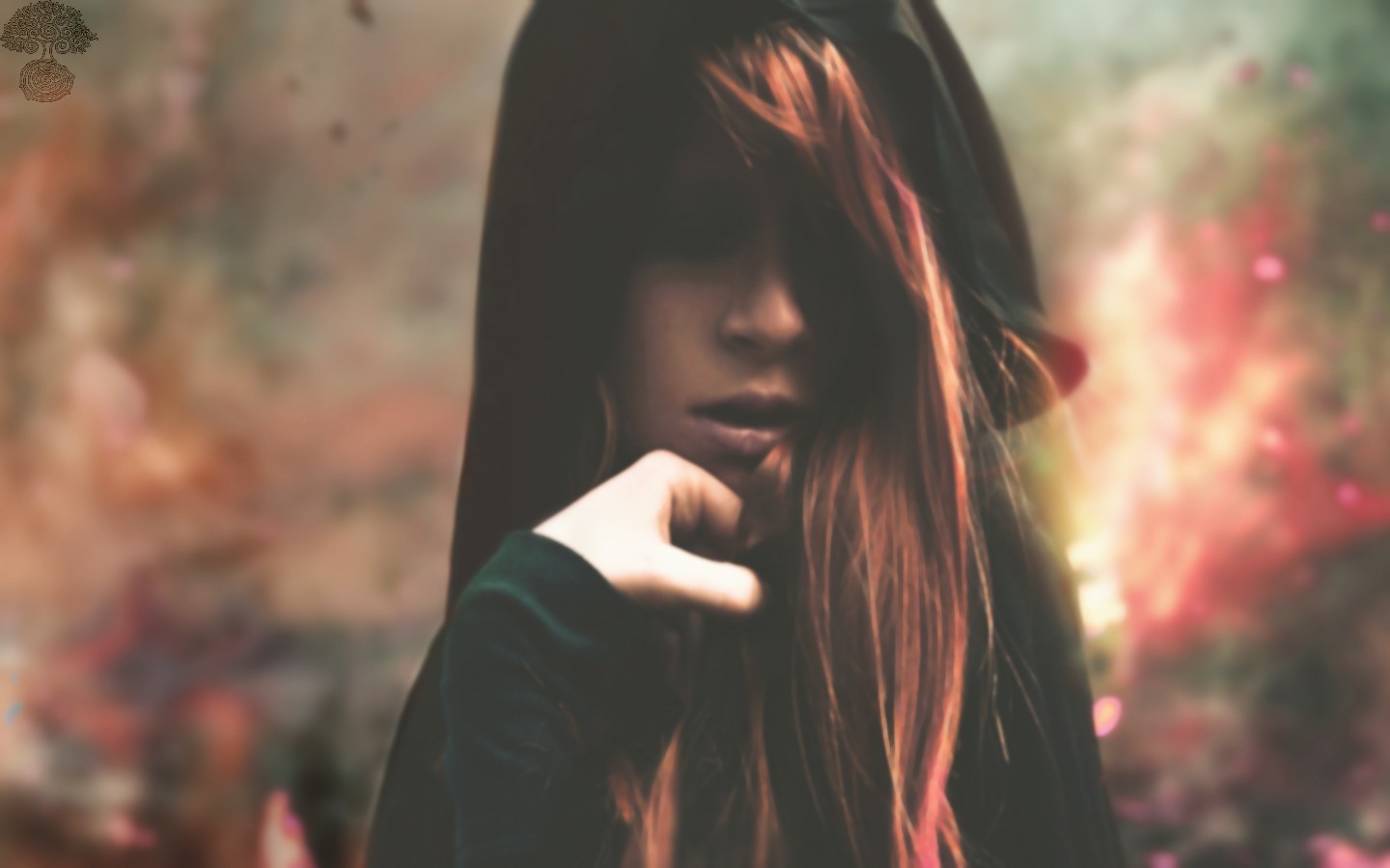 Diffused Women Redhead 1440x900