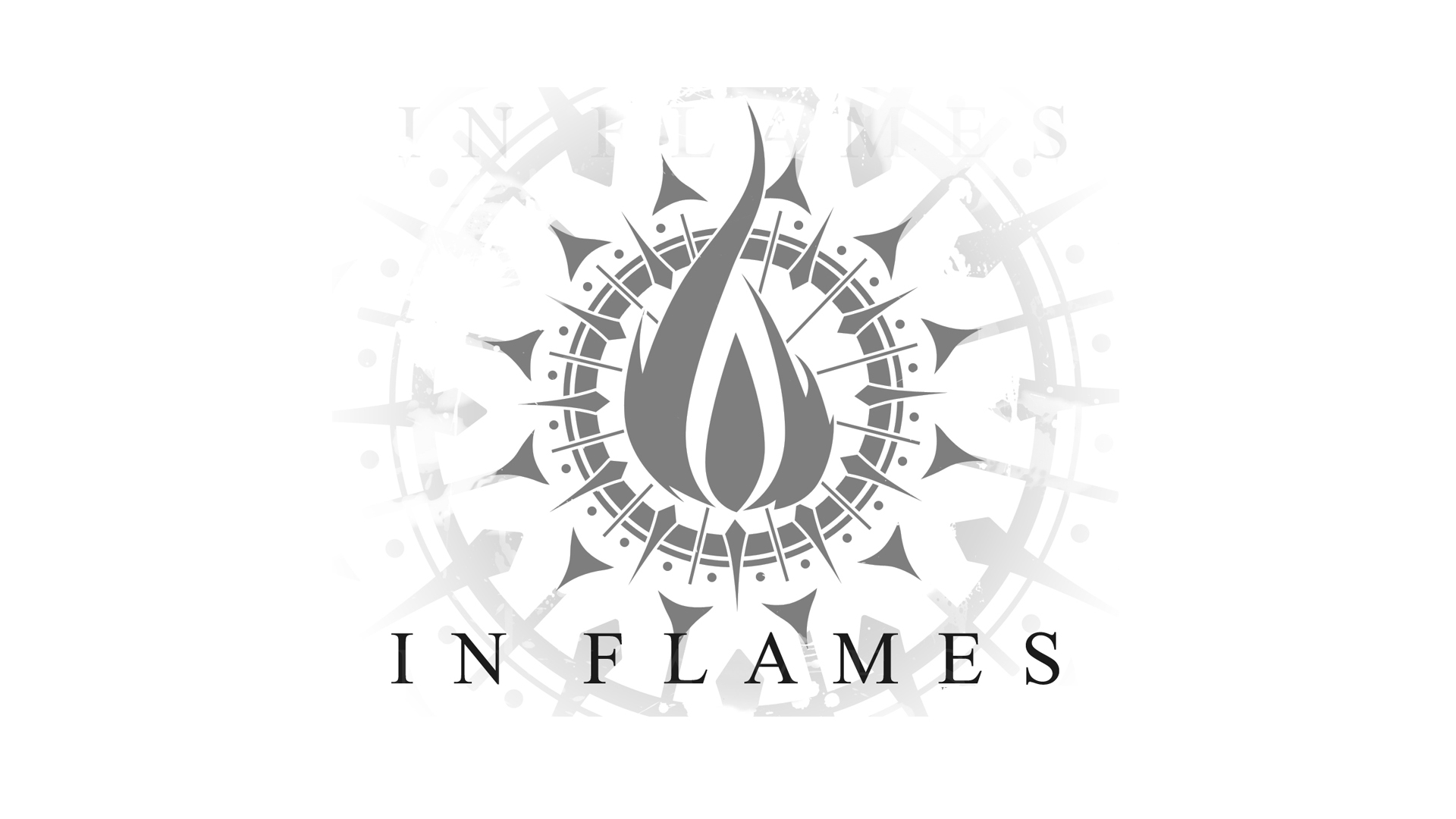 In Flames Minimalism Typography Artwork Metalcore Melodic Death Metal Alternative Metal Heavy Metal  1920x1080