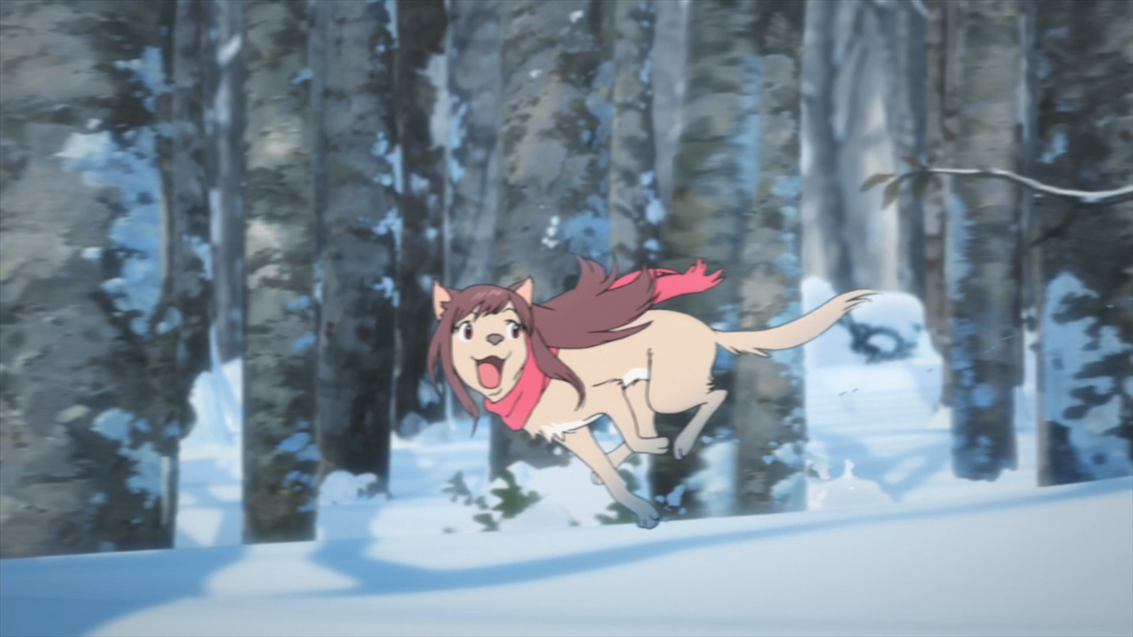 Wolf Children Anime Cute Winter Snow Yuki Wolf Children 1600x900