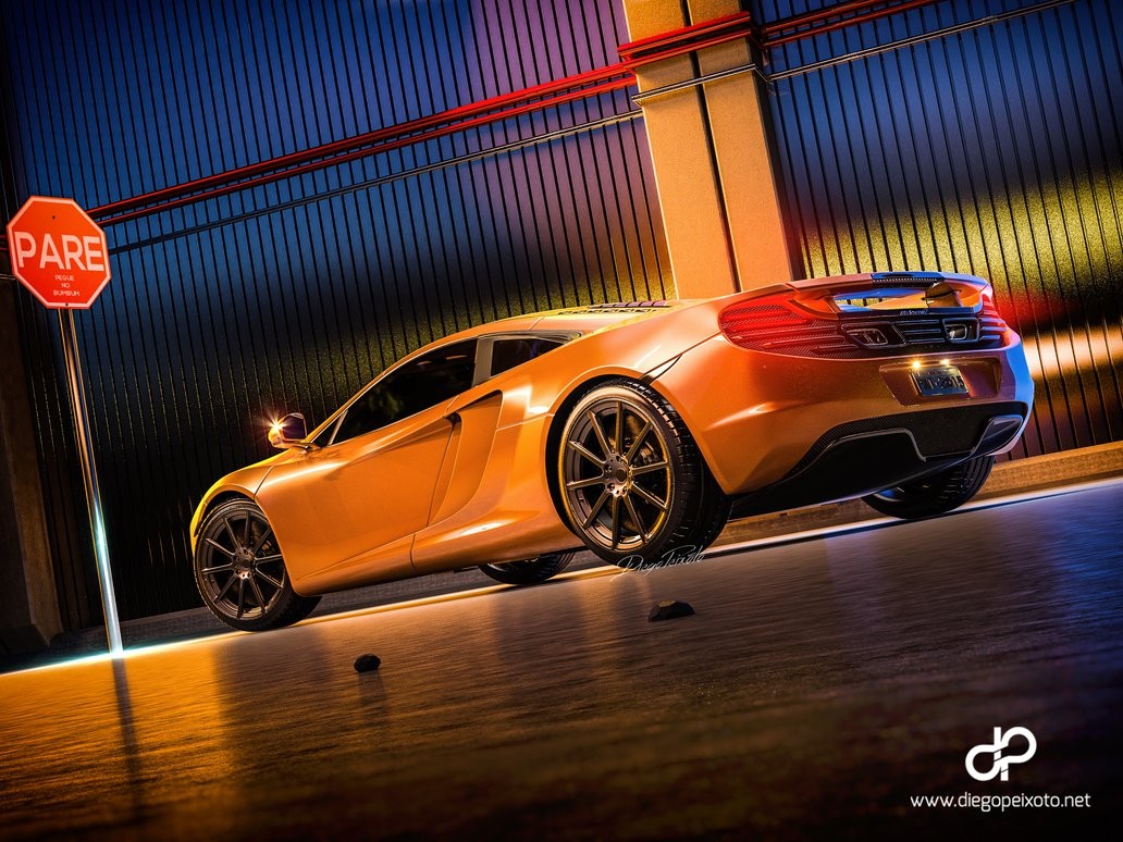 Car McLaren Supercars Sign Vehicle Orange Cars 1032x774